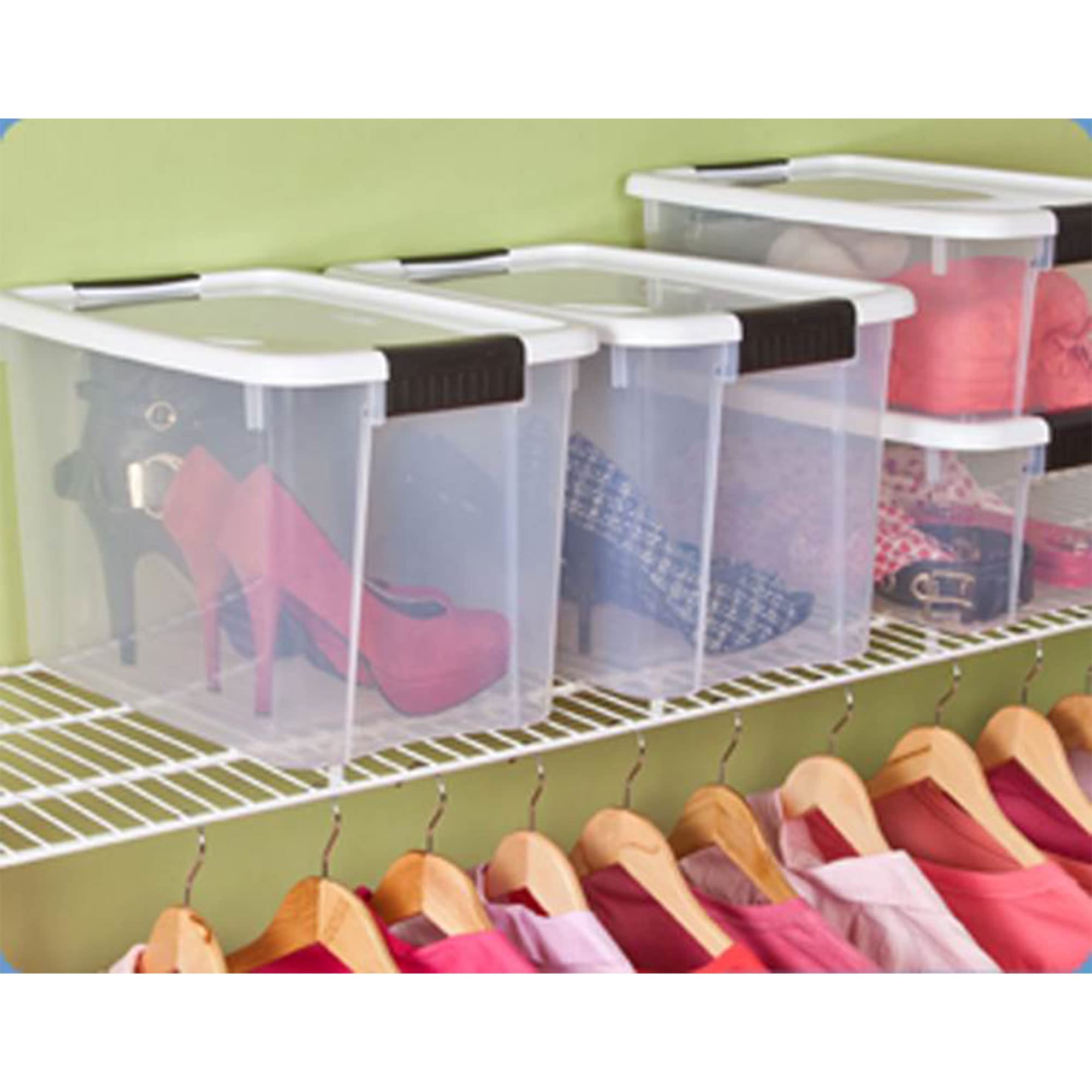 sterilite-12-pack-30-quart-ultra-latch-boxes-with-latching-lids-clear-plastic image 8