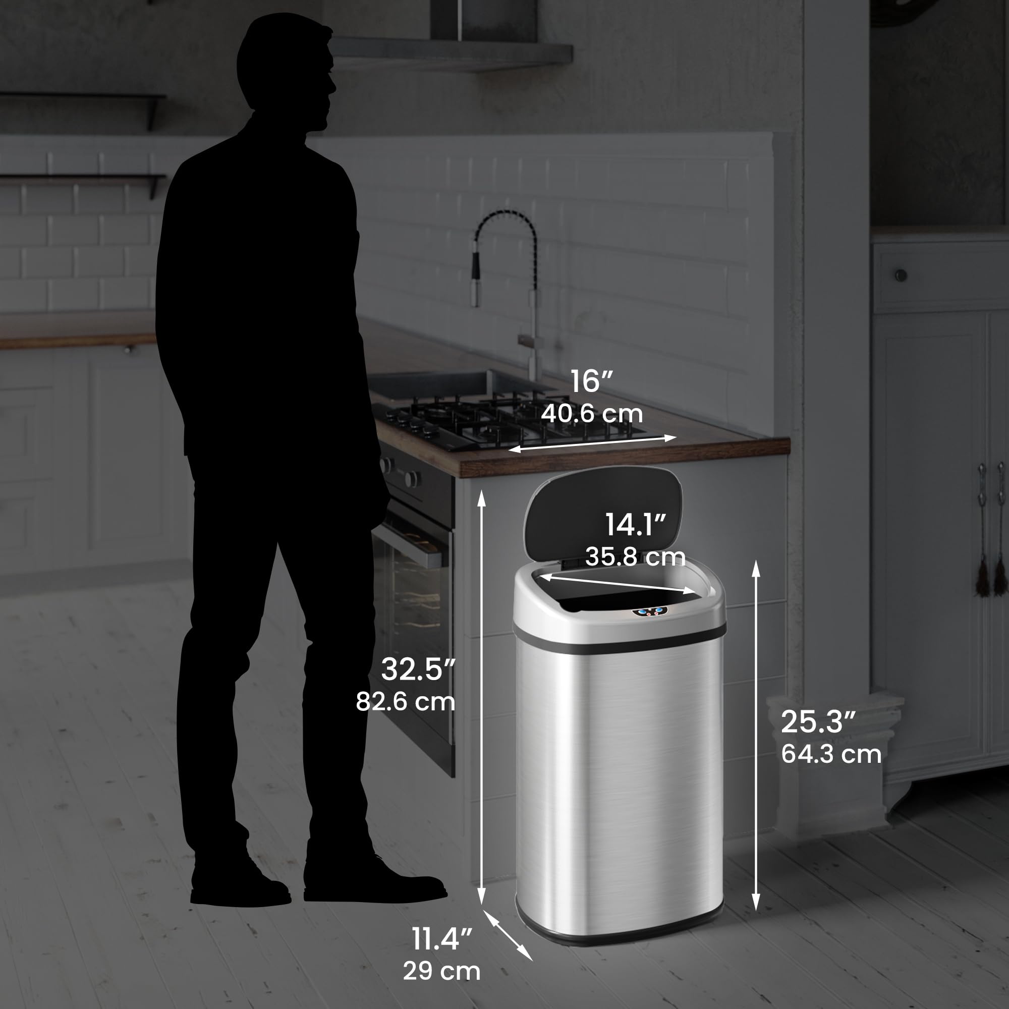itouchless-sensorcan-50-liter-13-gallon-motion-sensor-trash-can-stainless-steel- image 6