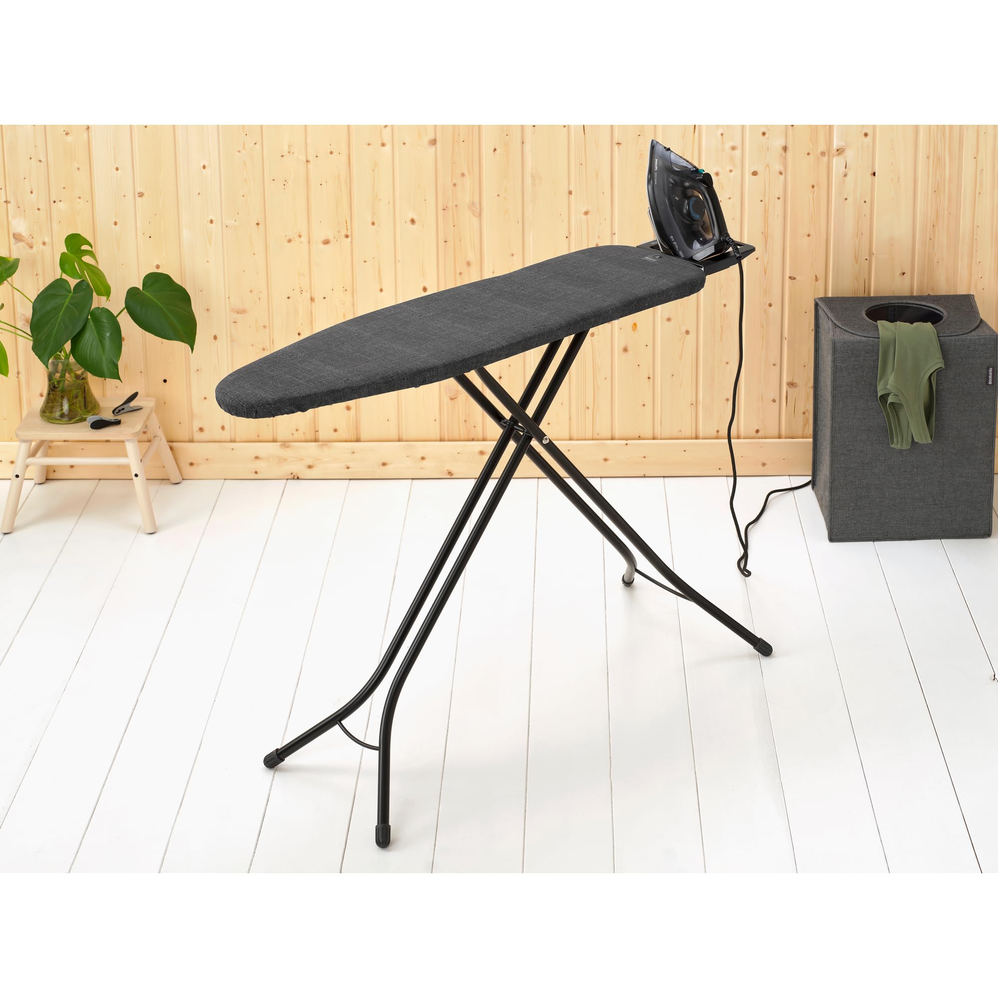 brabantia-compact-ironing-board-with-adjustable-steam-iron-rest-small-size-a-den image 7