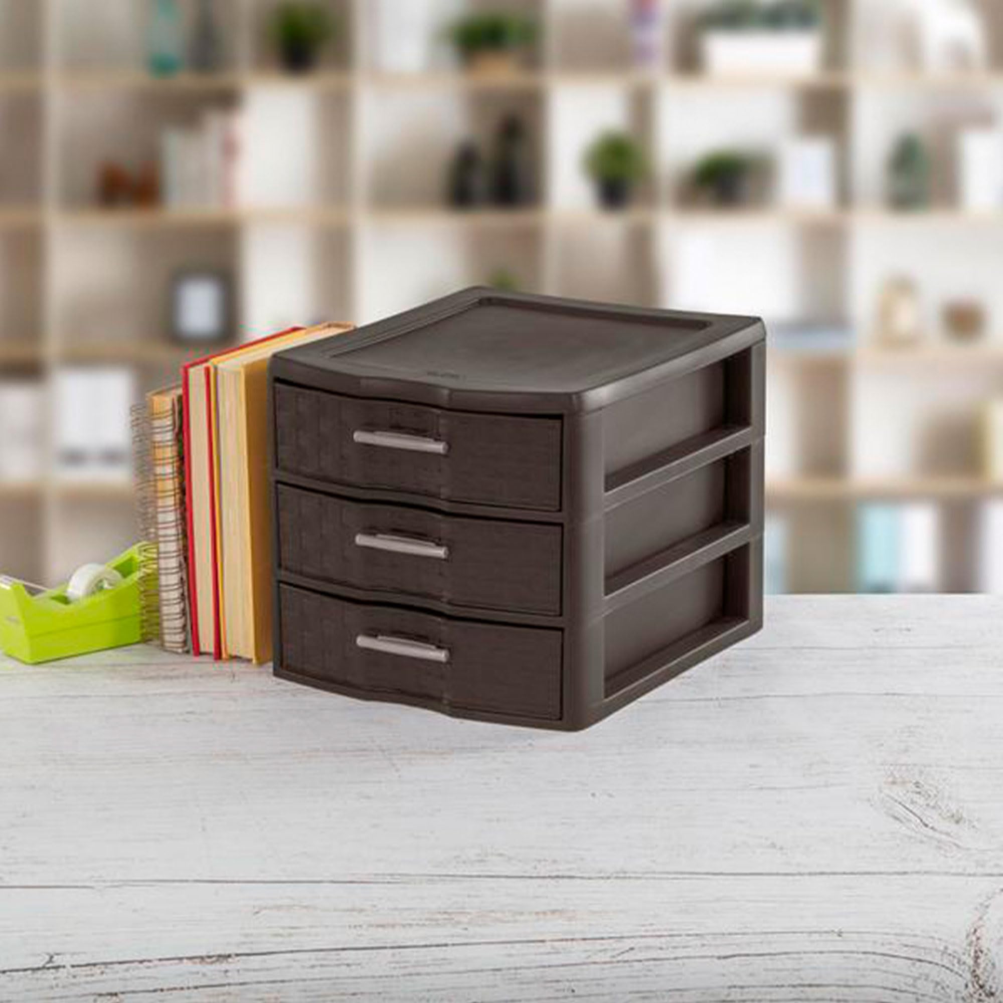 sterilite-medium-weave-craft-office-supplies-3-drawer-storage-organizer-4-pack image 5