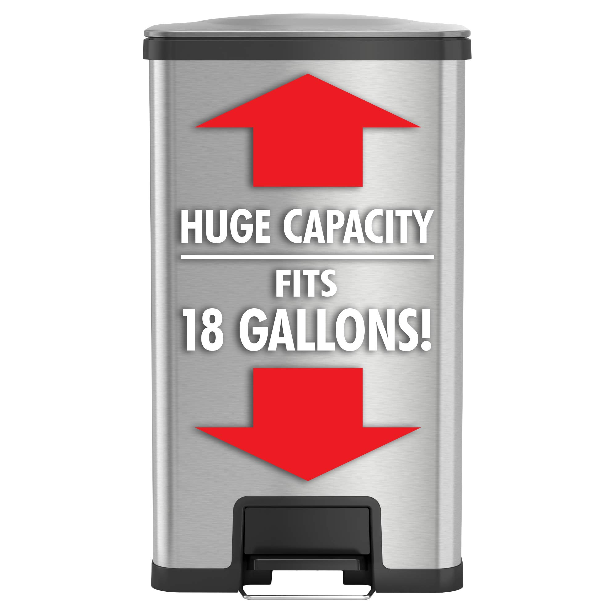 itouchless-airstep-18-gallon-step-kitchen-trash-can-with-odor-filter-stainless-s image 5