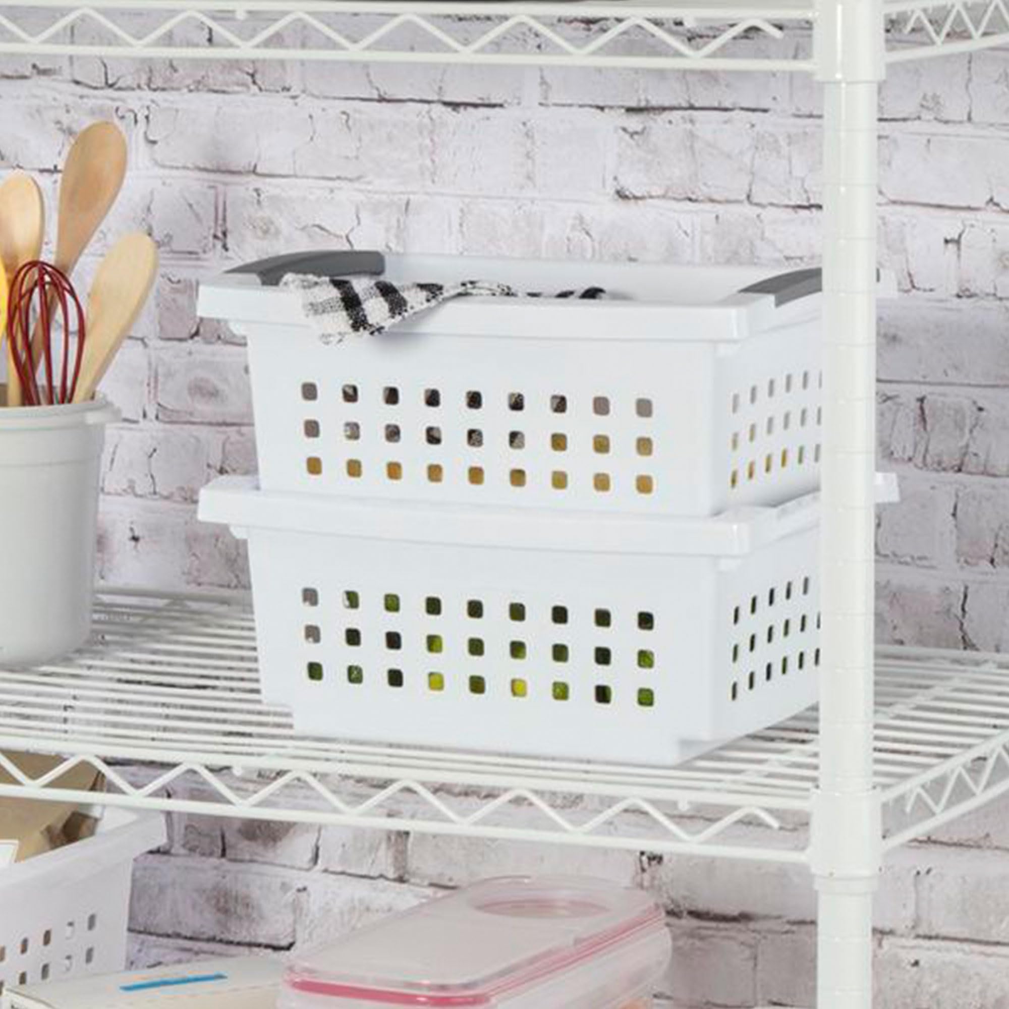 sterilite-small-stacking-basket-8-pack-with-comfort-grip-handles-and-flip-down-r image 5
