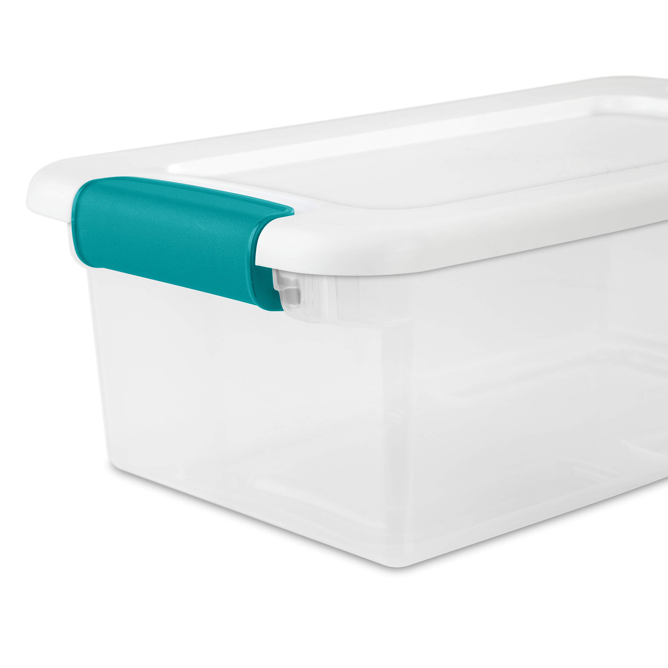sterilite-12-pack-6-qt-latching-storage-box-clear-with-white-lid-stackable-shoe- image 5
