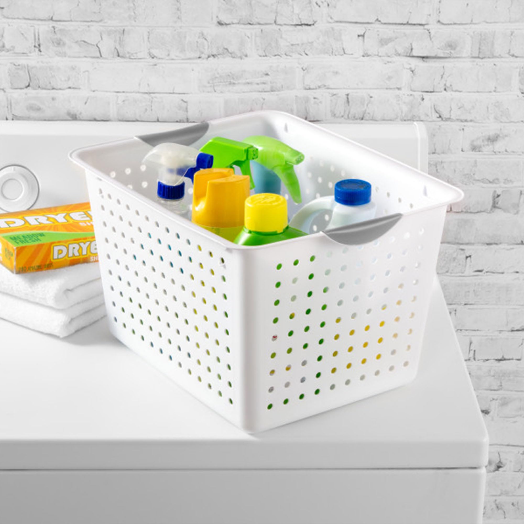 sterilite-6-pack-deep-ultra-basket-large-open-top-plastic-storage-bin-white-16x1 image 5
