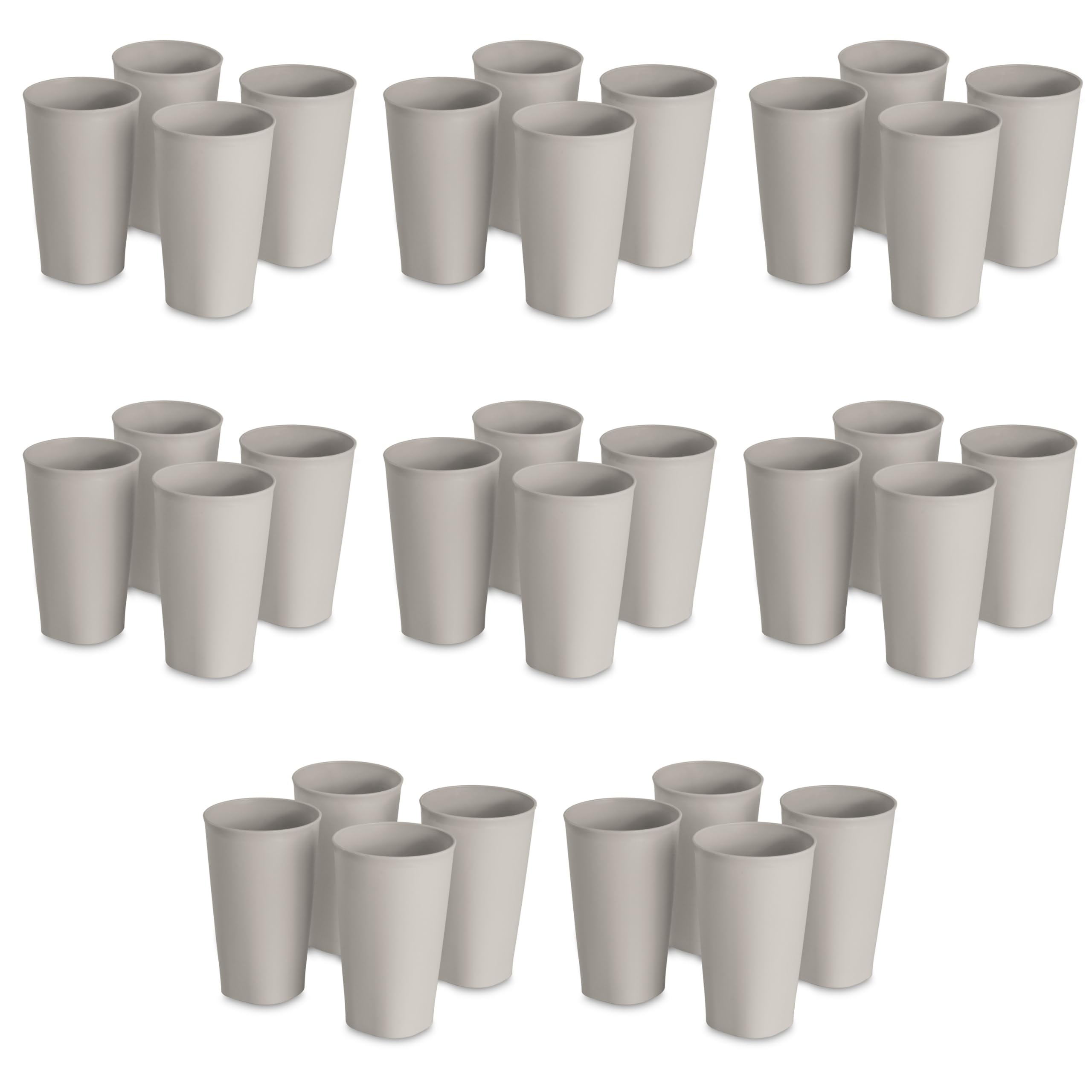 sterilite-20-oz-tumbler-cups-reusable-plastic-cups-for-water-or-juice-blue-8-pac image 5