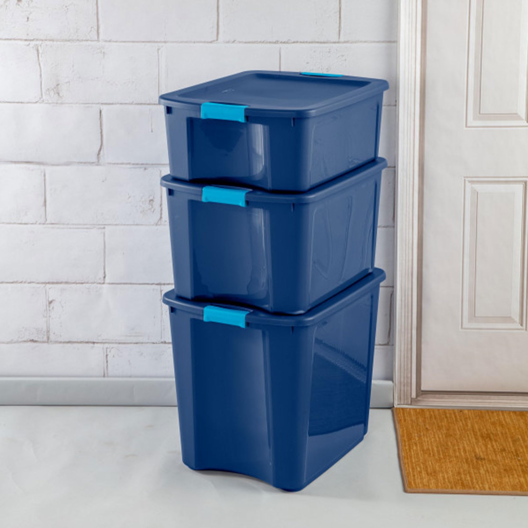 sterilite-18-gal-latch-and-carry-stackable-storage-bin-with-latching-lid-plastic image 7