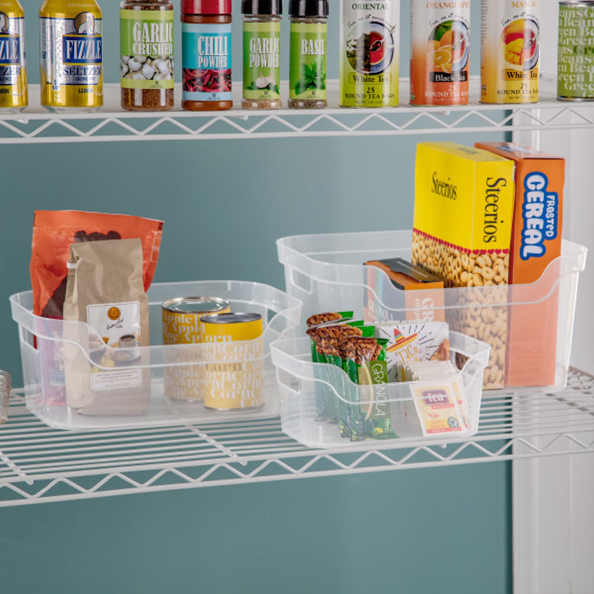sterilite-9-5-x-6-5-x-4-inch-small-open-scoop-front-clear-storage-bin-with-carry image 4