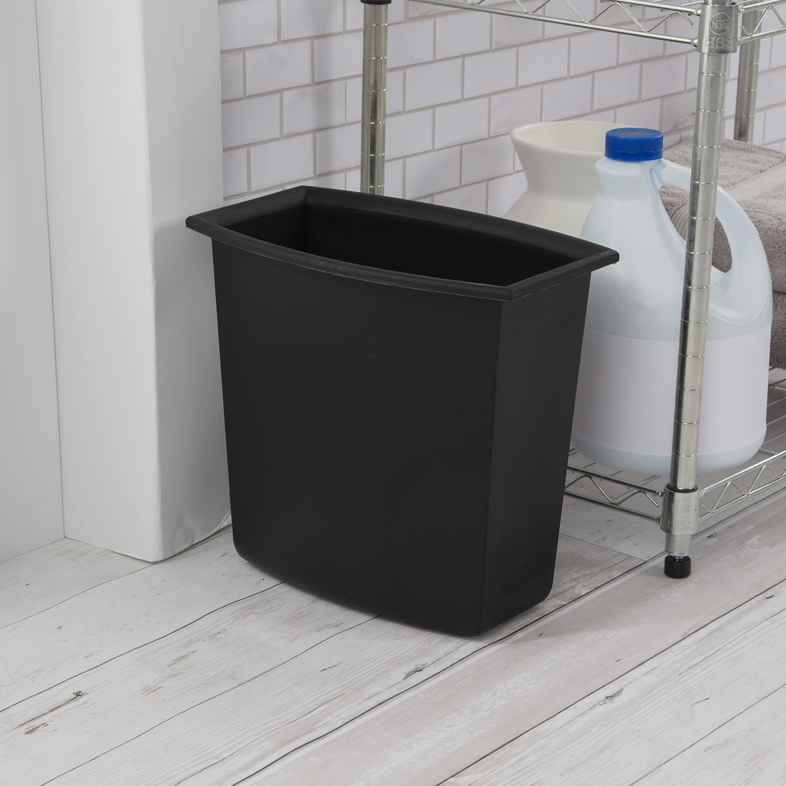 sterilite-2-gallon-rectangular-vanity-wastebasket-12-pack-white-black image 4