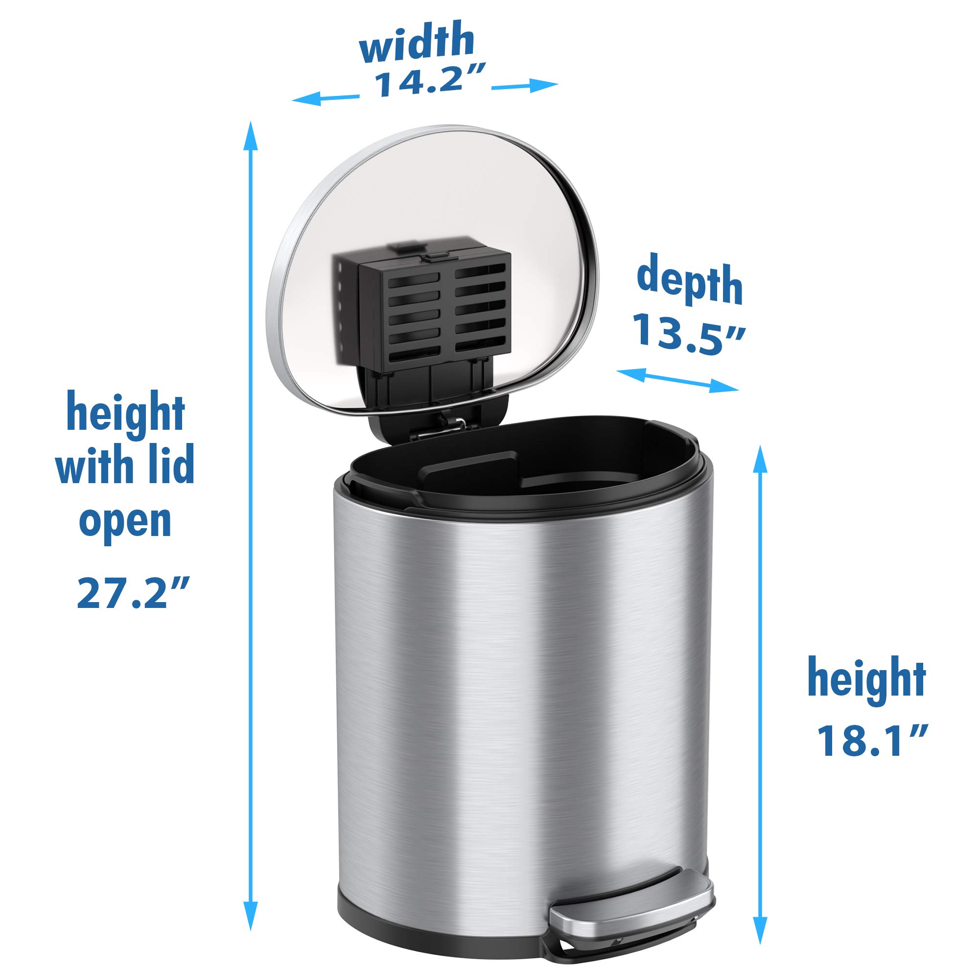 itouchless-softstep-5-3-gallon-stainless-steel-step-trash-can-with-deodorizer-an image 6