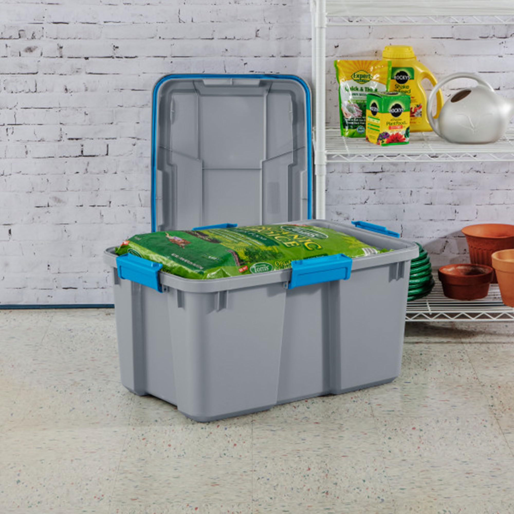 sterilite-30-gal-gasket-tote-with-gasketed-lid-heavy-duty-stackable-storage-bin- image 5