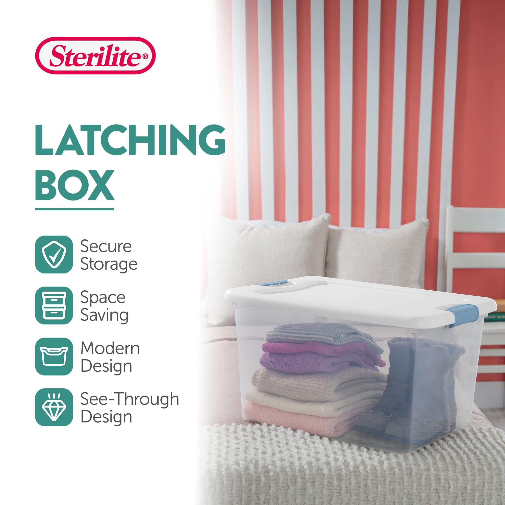 sterilite-12-pack-64-qt-latching-box-4-pack-deep-clip-box-16-clear-plastic-stora image 5