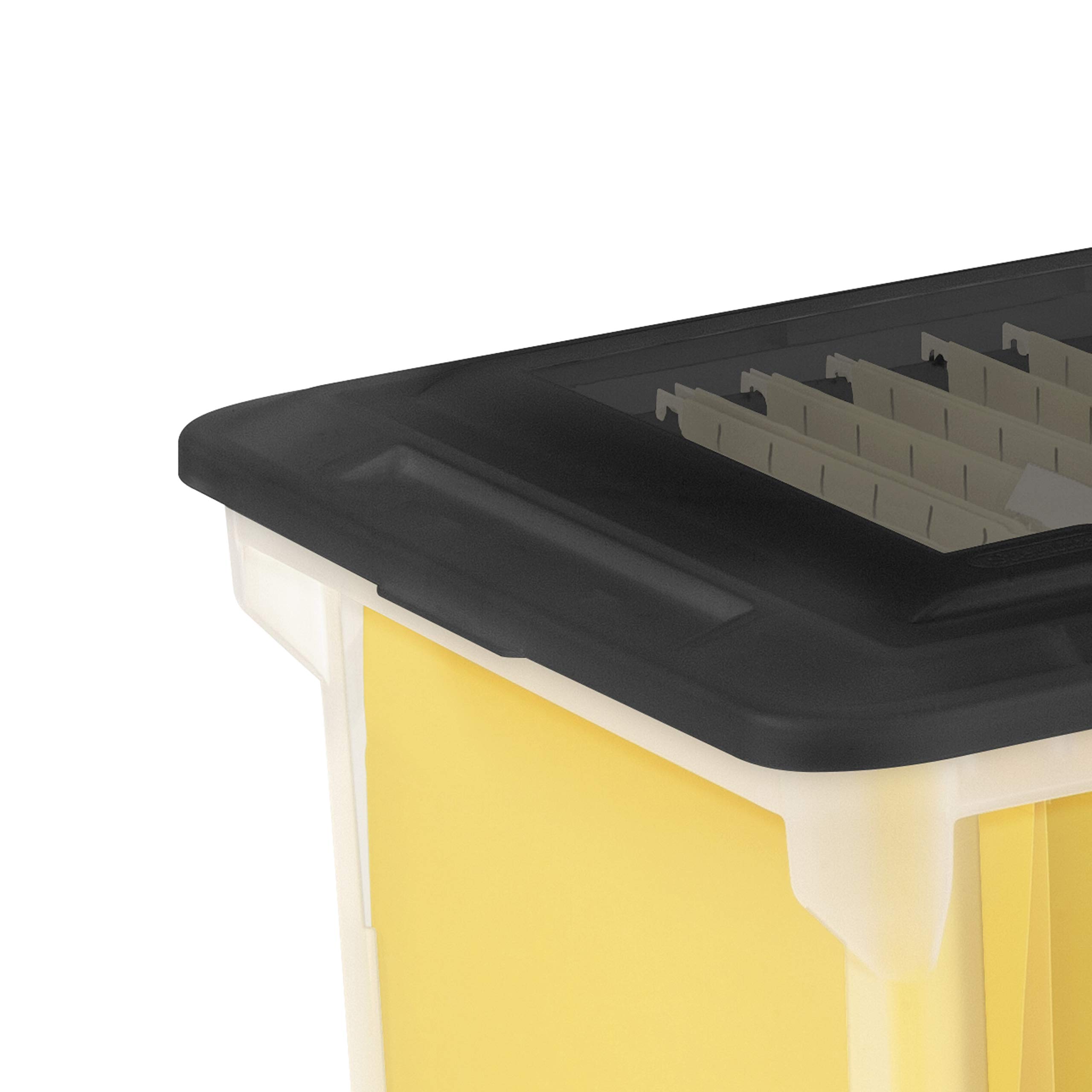 sterilite-4-pack-file-box-clear-storage-tote-with-black-lid-for-letter-legal-han image 5