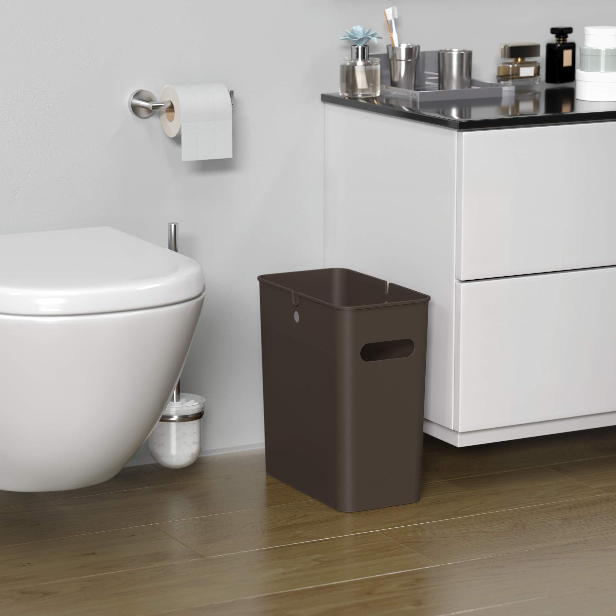 itouchless-slimgiant-4-2-gallon-slim-garbage-can-with-handles-16-liter-plastic-s image 4