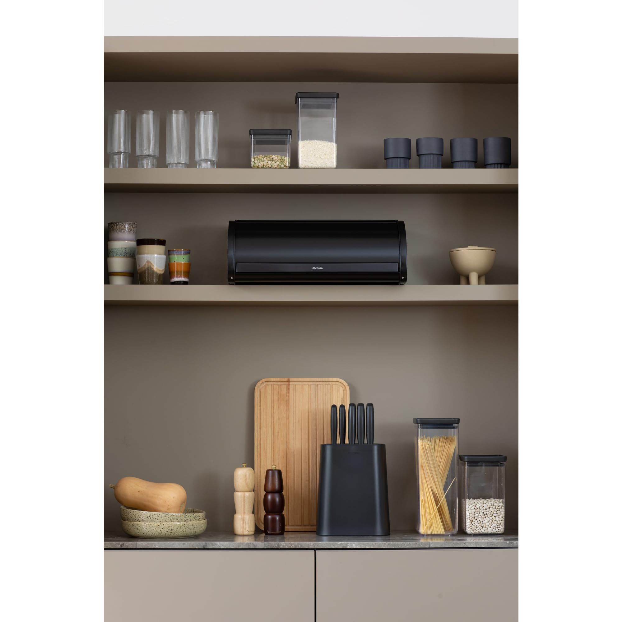 brabantia-roll-top-bread-box-large-matt-black-metal-fits-2-loaves image 5