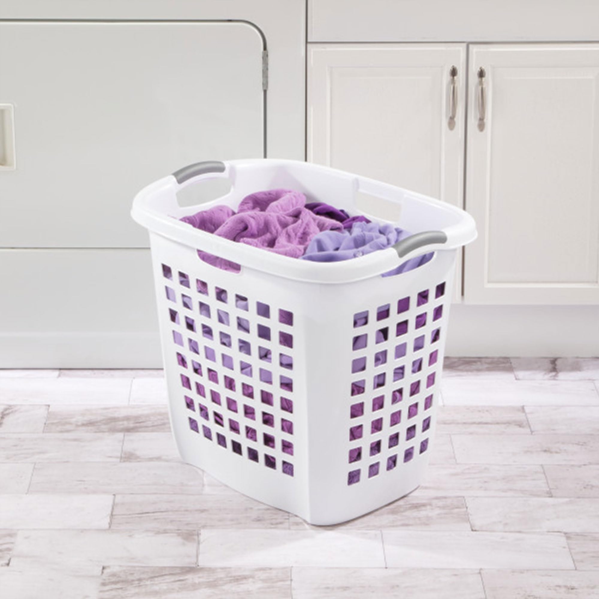 sterilite-ultra-easy-carry-laundry-hamper-with-comfort-handles-white-4-pack image 3
