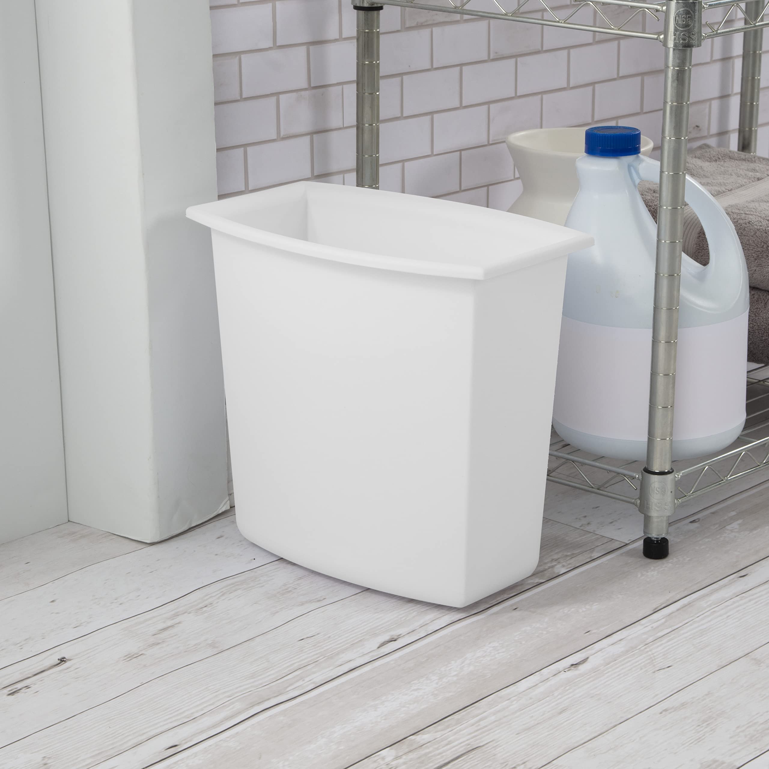 sterilite-2-gallon-rectangular-vanity-wastebasket-12-pack-white-black image 5