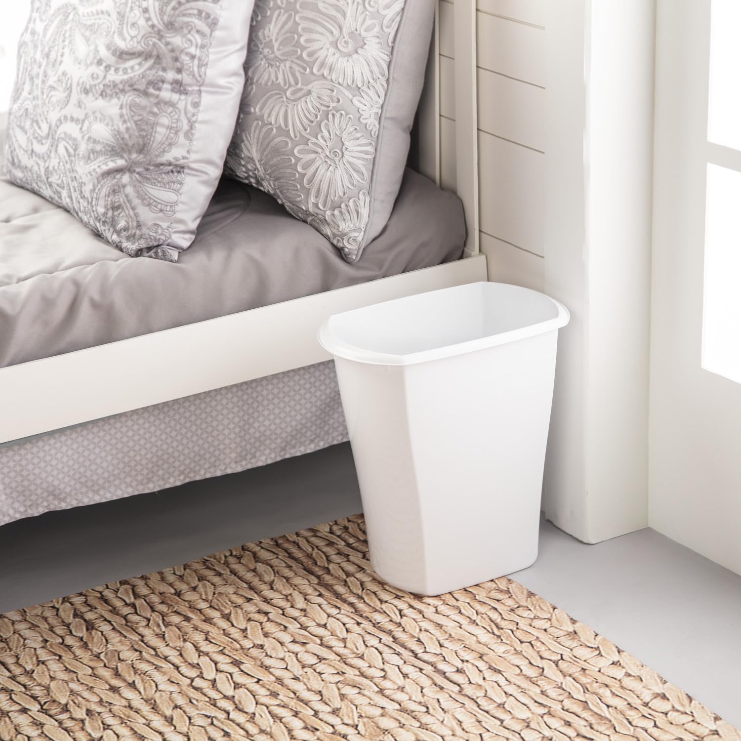sterilite-3-gallon-rectangular-wastebasket-white-6-pack image 8
