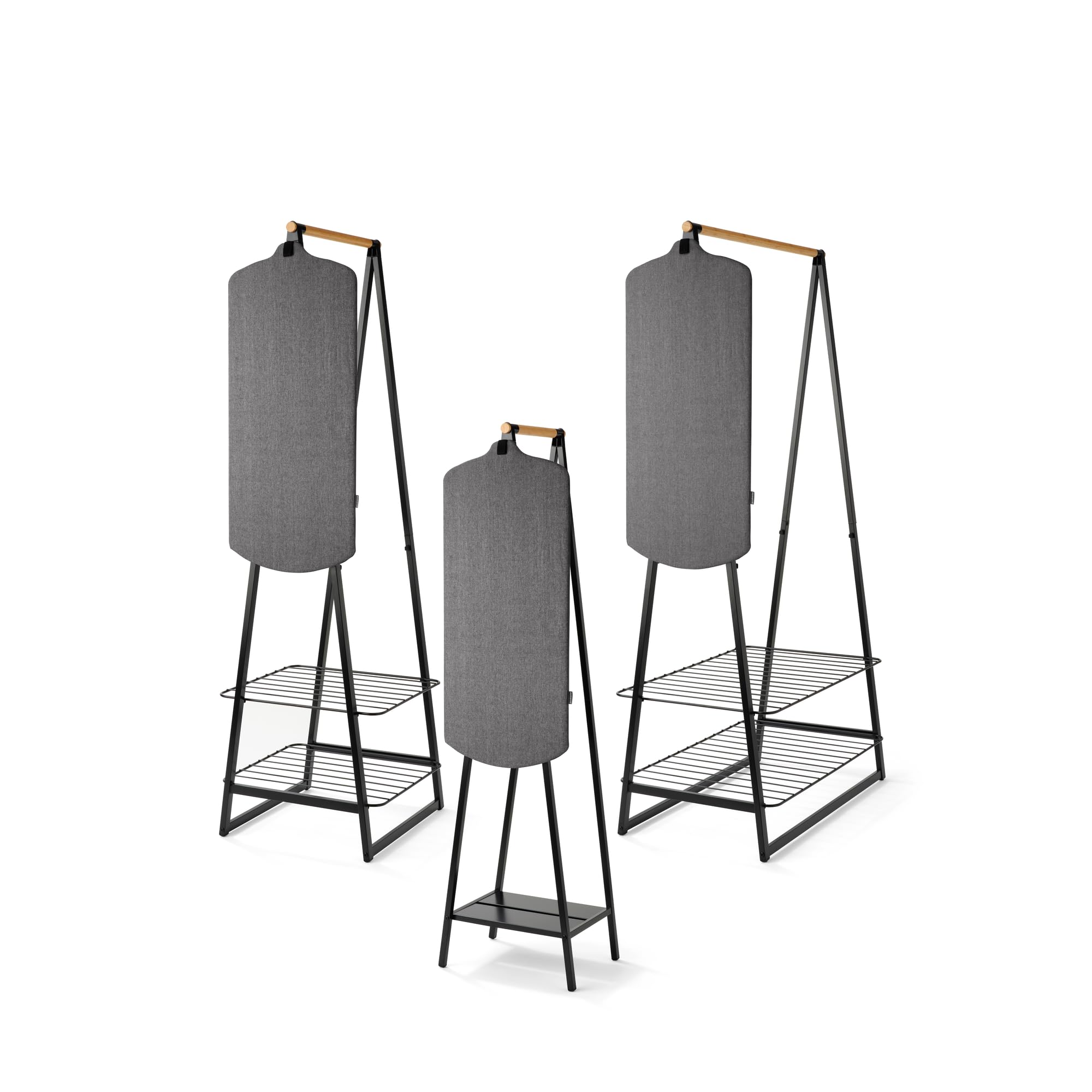 brabantia-linn-clothes-rack-large-freestanding-drying-rack-with-shelves-white image 7