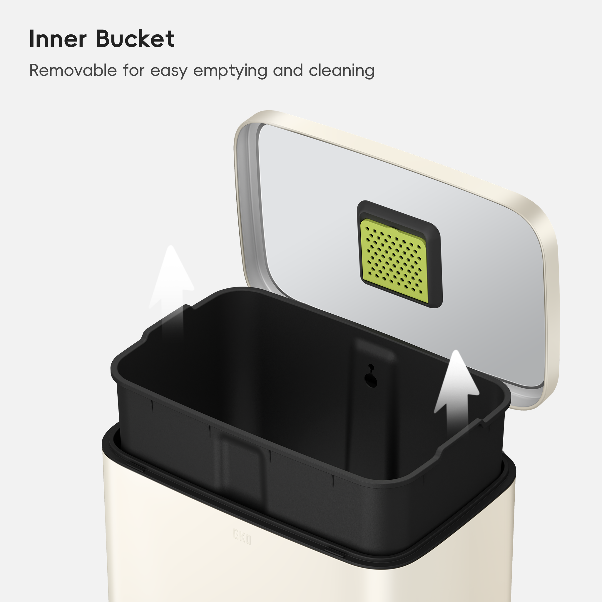 eko-madison-vanilla-steel-50-liter-13-2-gallon-step-trash-can-with-inner-liner-f image 5