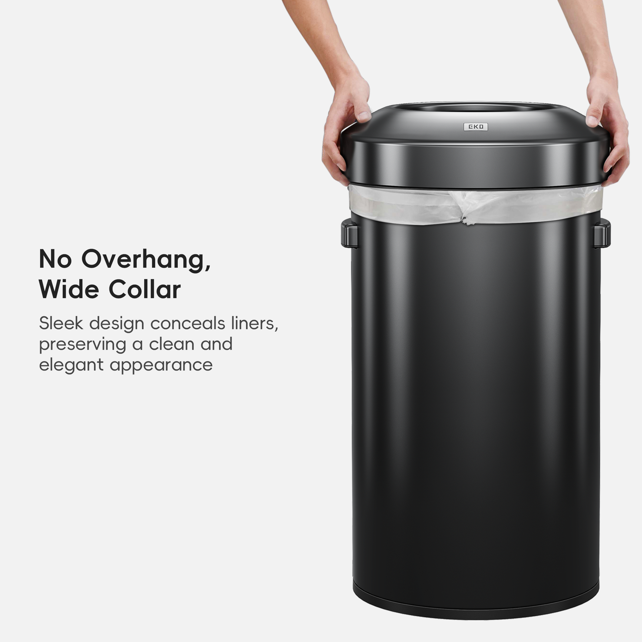 eko-urban-round-open-top-can-90l-23-7-gallon-black-stainless-steel image 7