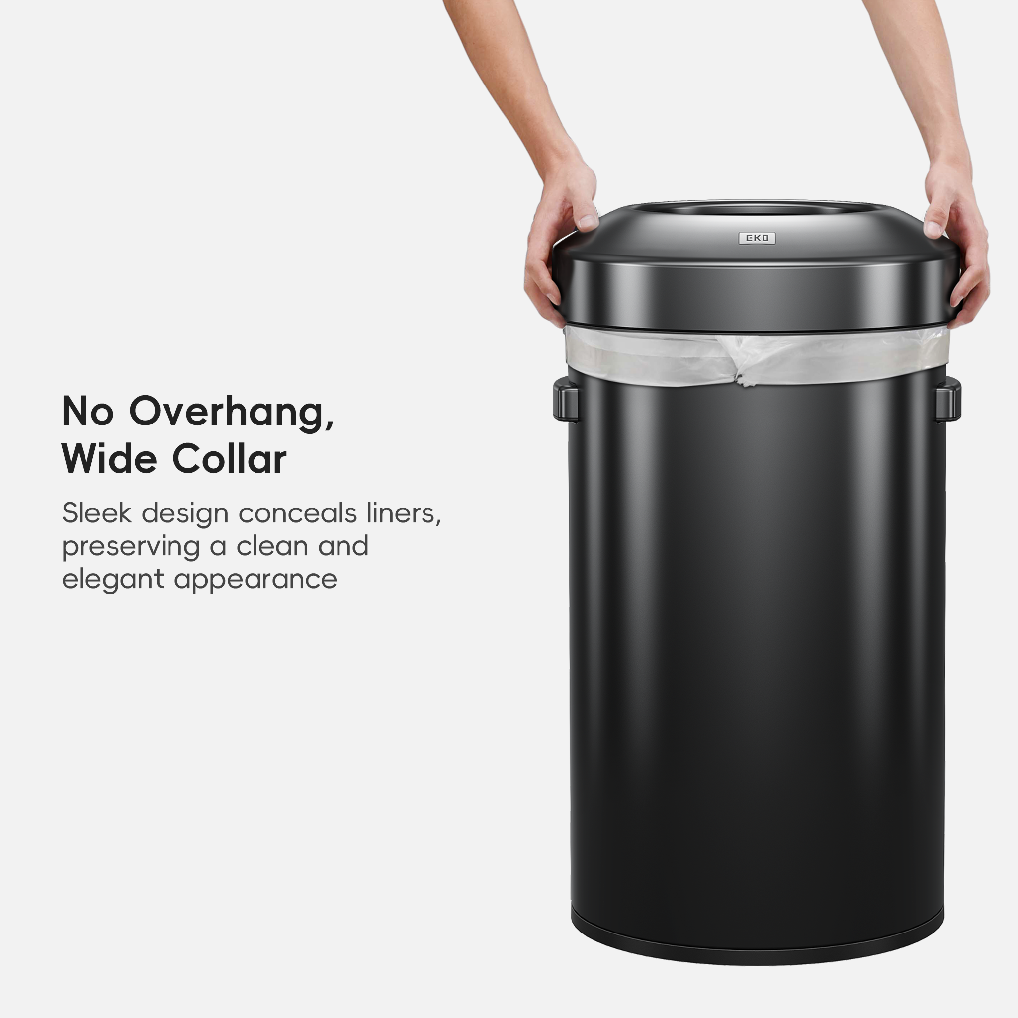 eko-urban-round-open-top-commercial-grade-trash-can-60l-16-gal-black-stainless-s image 7