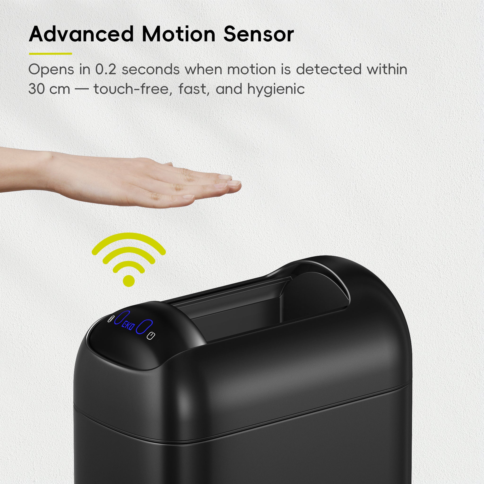 eko-astro-10l-2-6-gallon-slim-touchless-motion-sensor-trash-can-with-soft-close- image 3