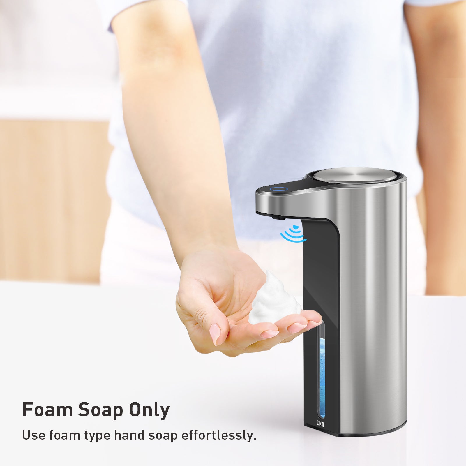 eko-aroma-smart-foaming-soap-dispenser-stainless-steel image 3