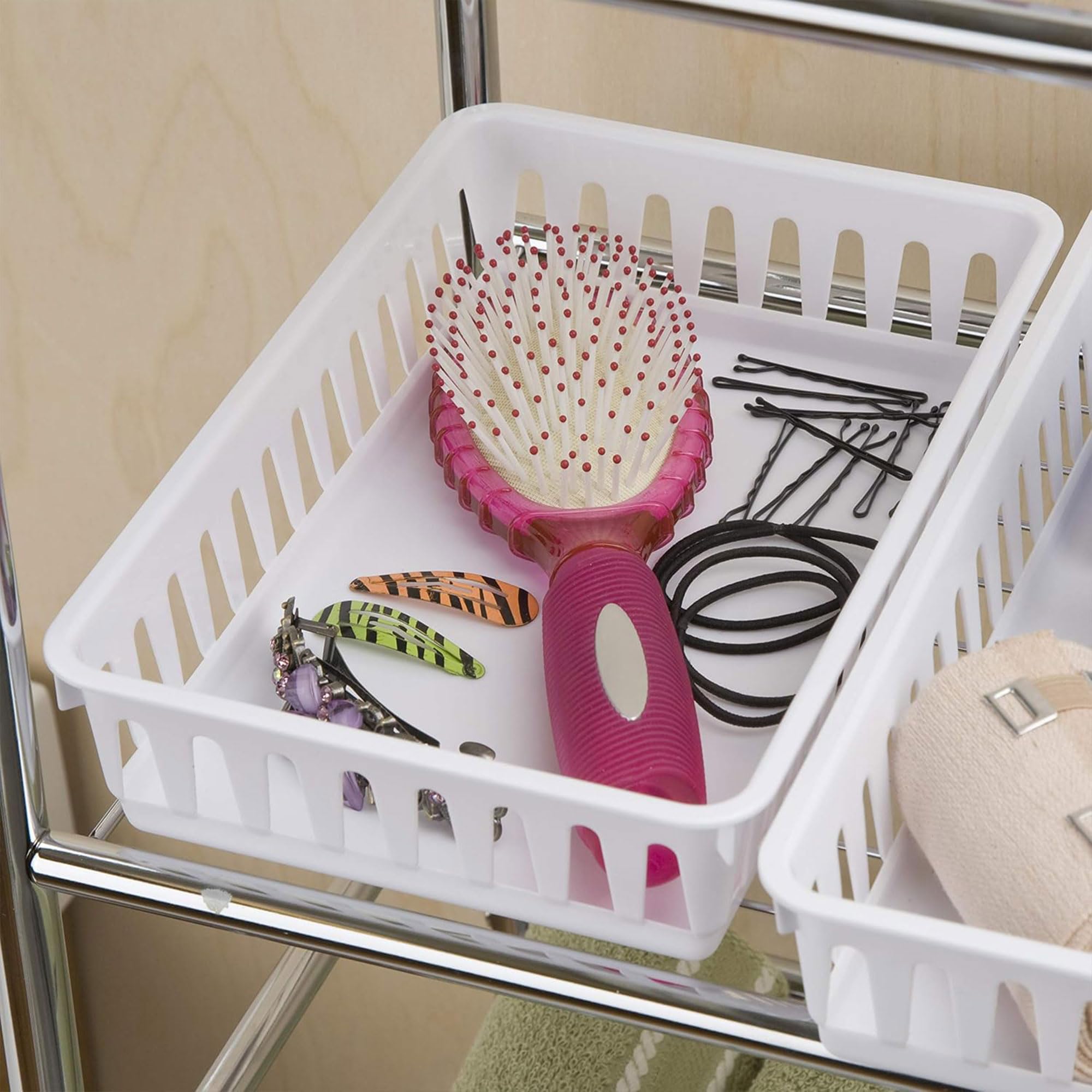 sterilite-storage-tray-24-pack-plastic-basket-organizer-for-drawers-shelves-bath image 4