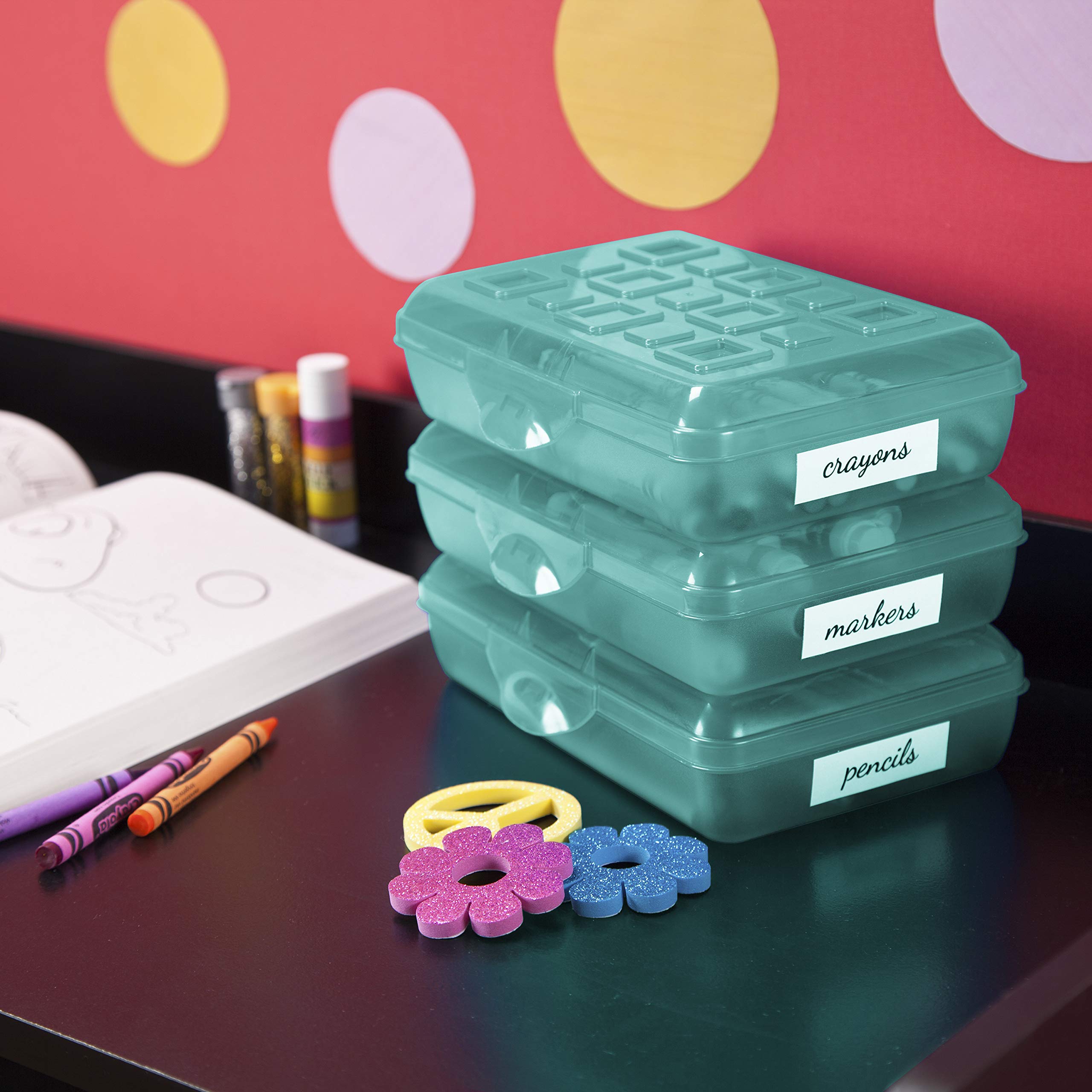 sterilite-17226w12-school-box-12-pack-molokai-blue-tint-compact-pencil-boxes-for image 5