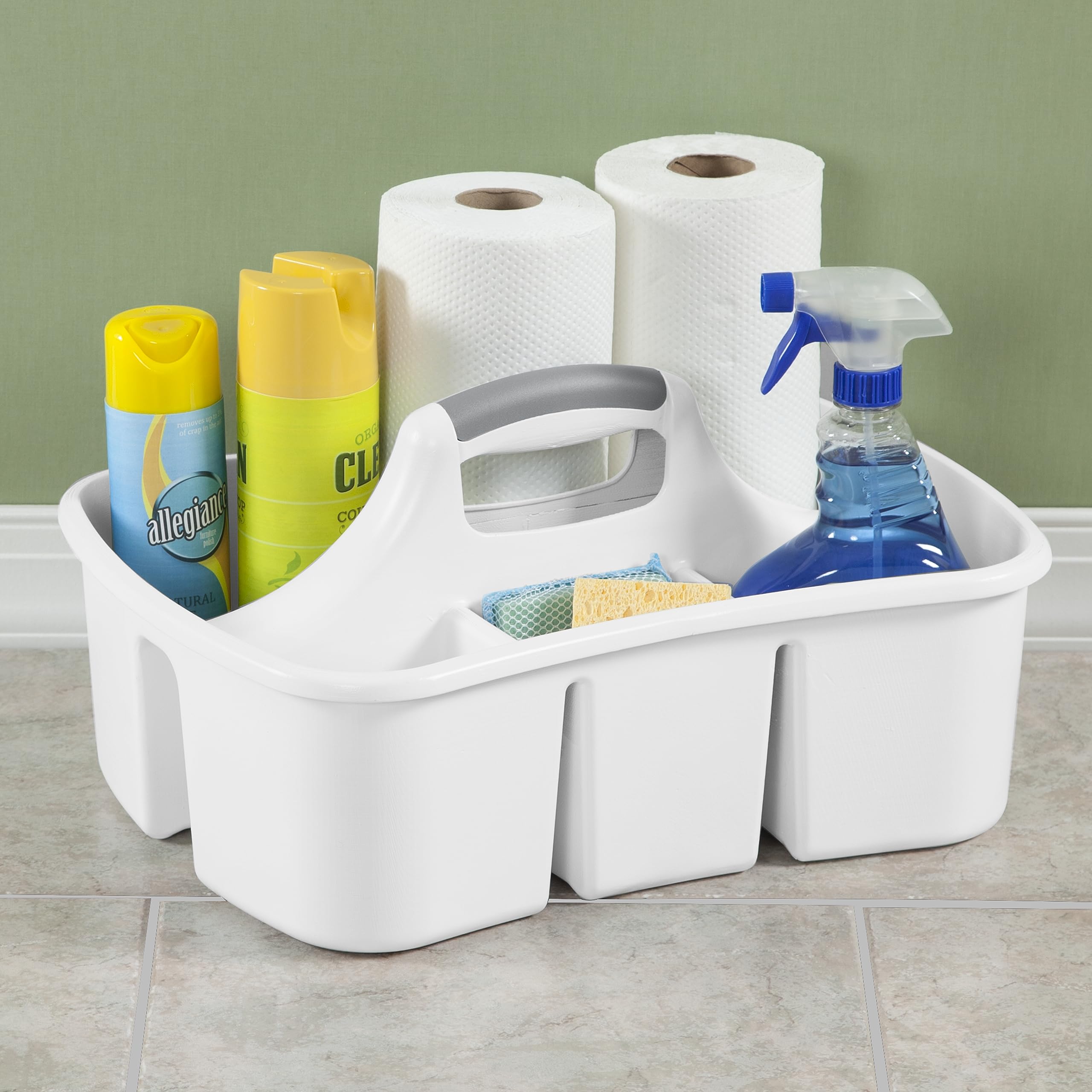 sterilite-divided-ultra-caddy-6-pack-plastic-storage-tote-for-under-sink-bathroo image 6