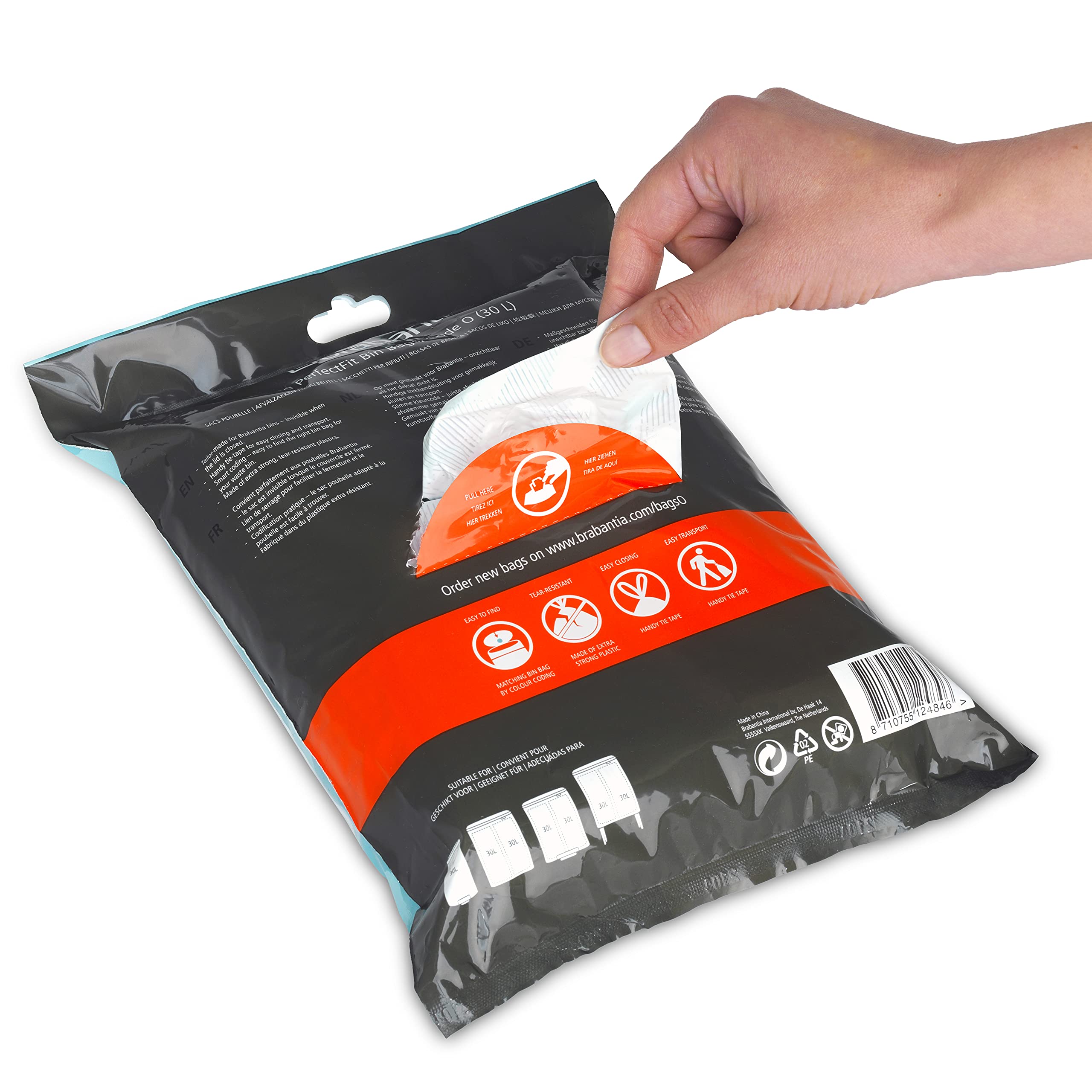 brabantia-perfectfit-trash-bags-size-o-8-gal-thick-drawstring-liners-40-count image 3