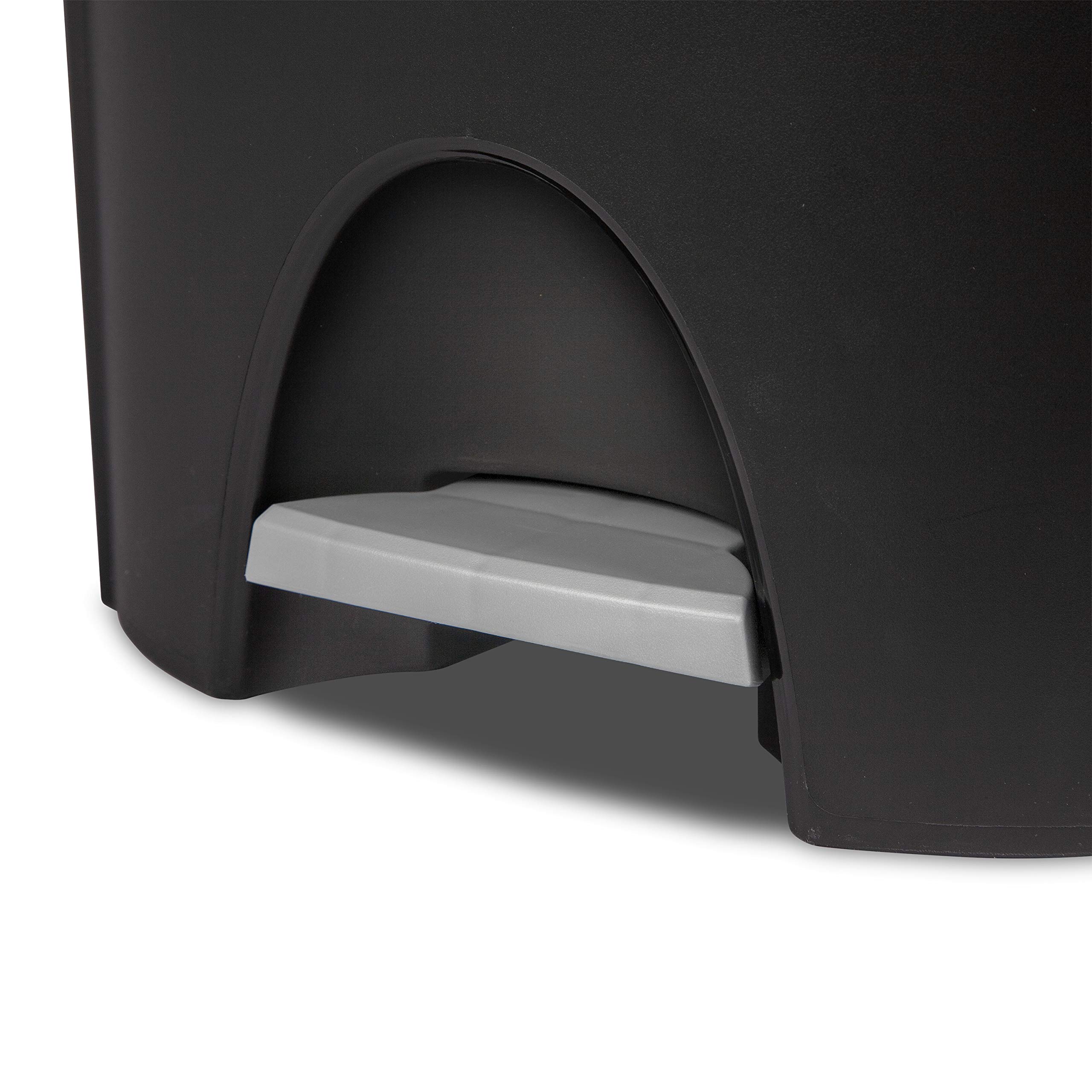 sterilite-6-6-gallon-stepon-wastebasket-with-lid-black-4-pack image 5
