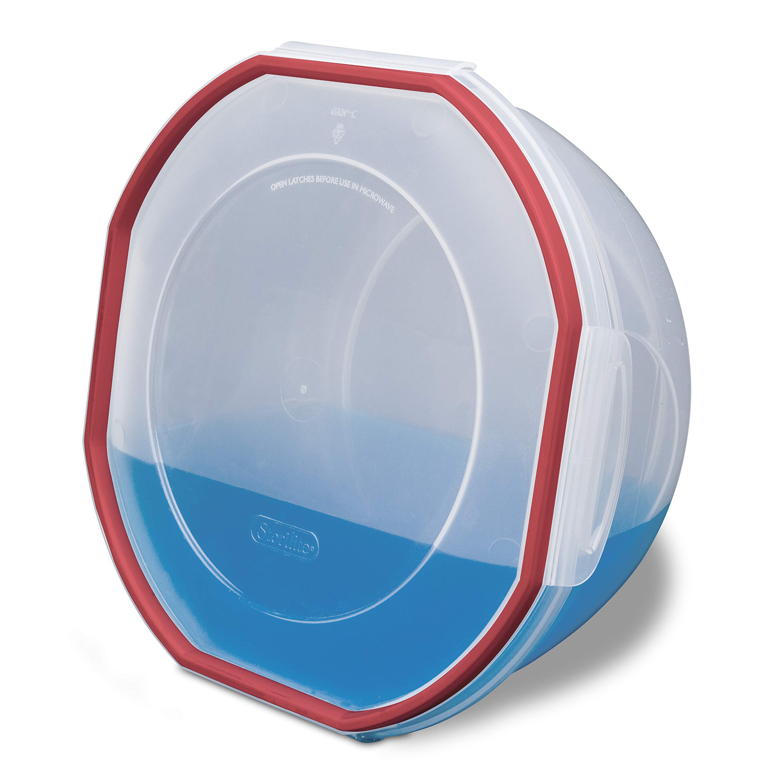 sterilite-ultra-seal-2-5-qt-bowl-airtight-food-storage-container-clear-with-red- image 8