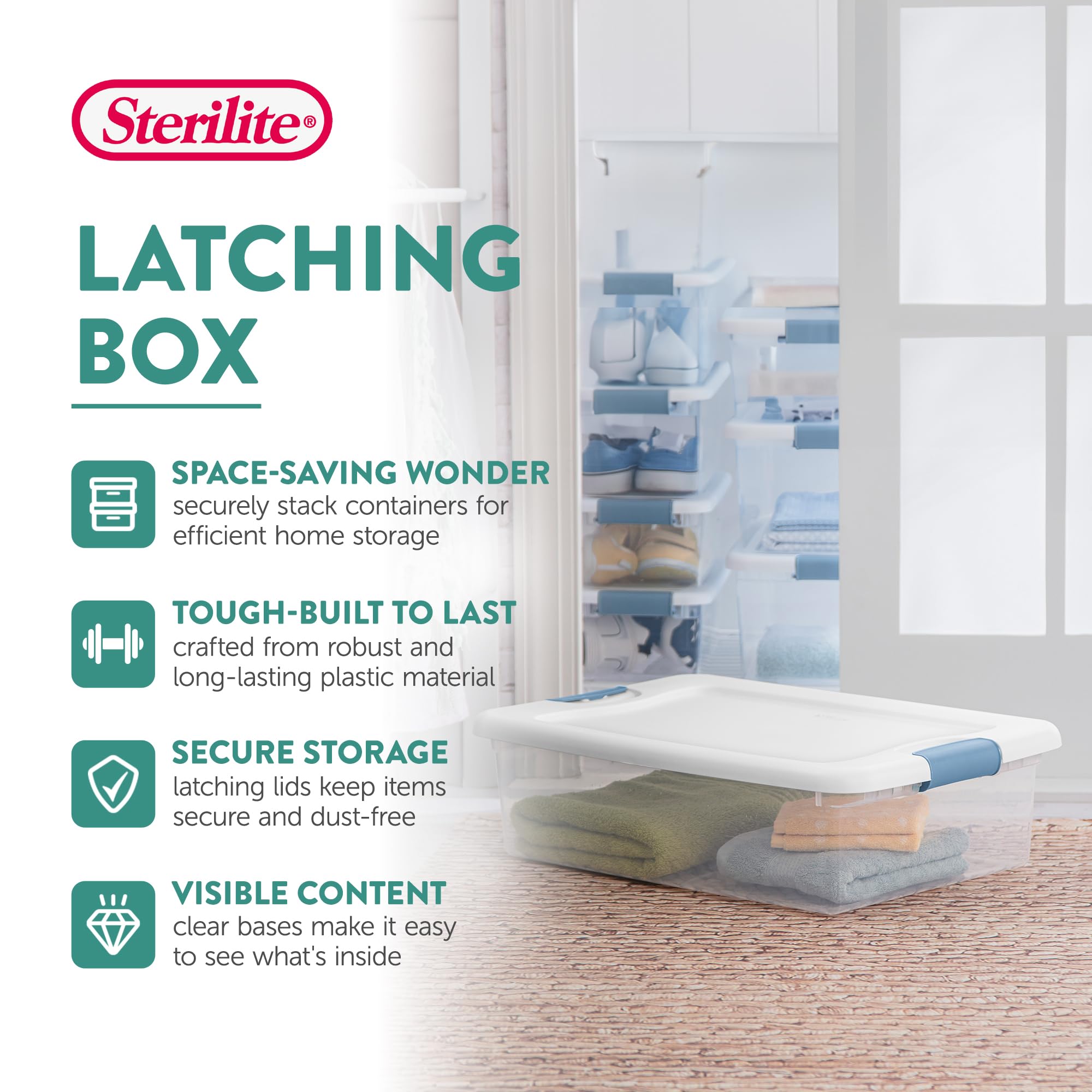 sterilite-latching-box-storage-bins-12-pack-clear-plastic-64-32-quart-heavy-duty image 4