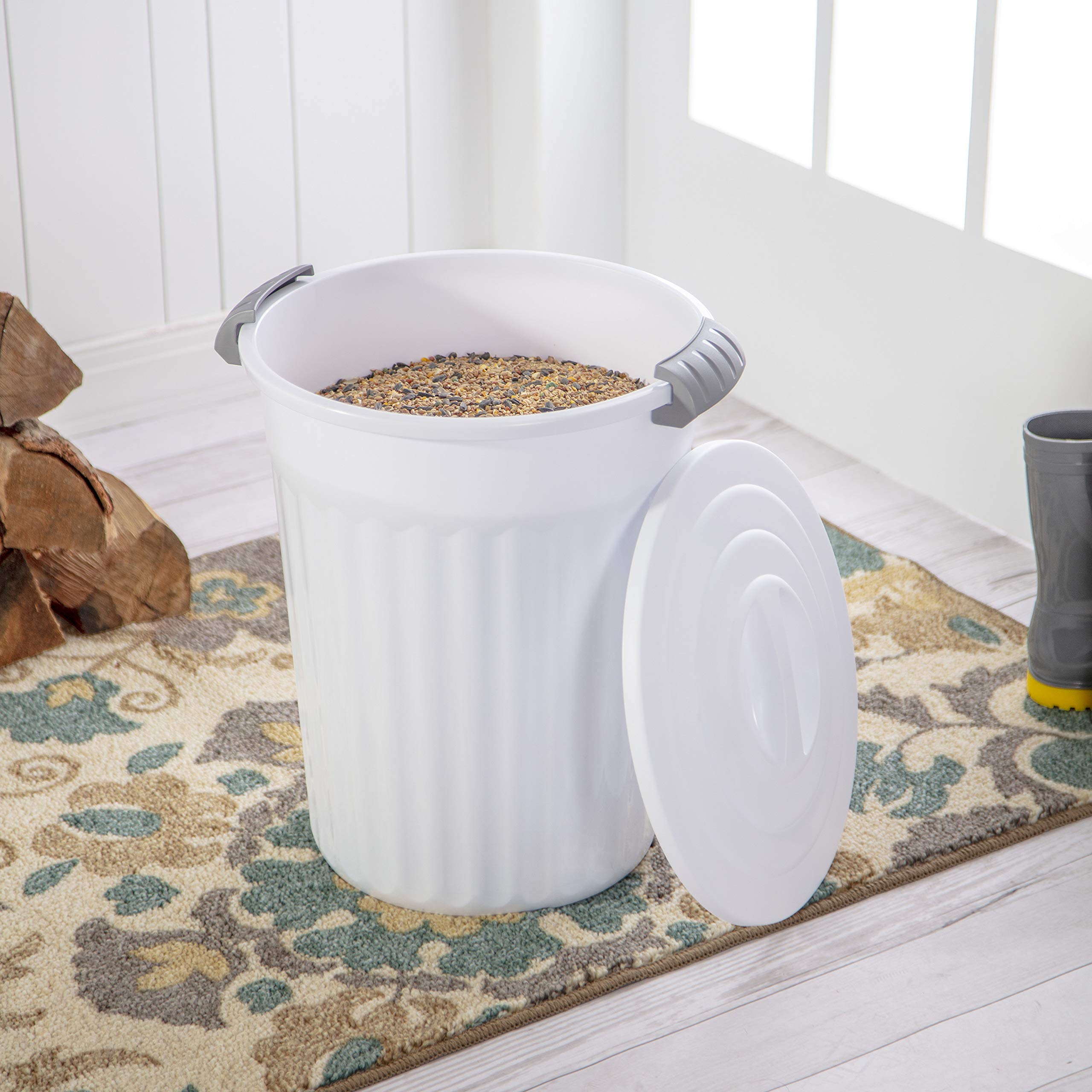 sterilite-24-qt-latching-utility-can-with-lid-6-pack-white image 4