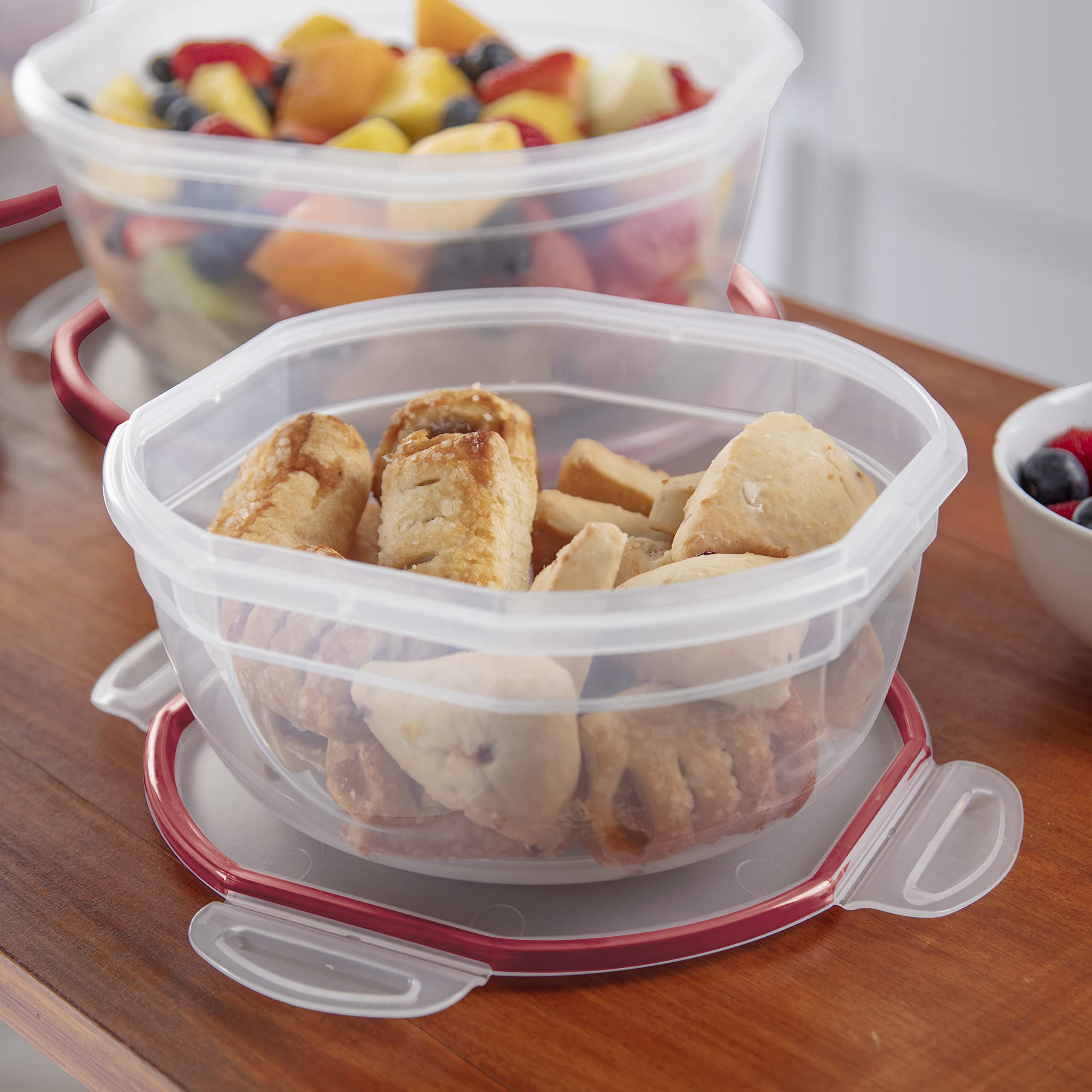 sterilite-ultra-seal-2-5-qt-bowl-airtight-food-storage-container-clear-with-red- image 7