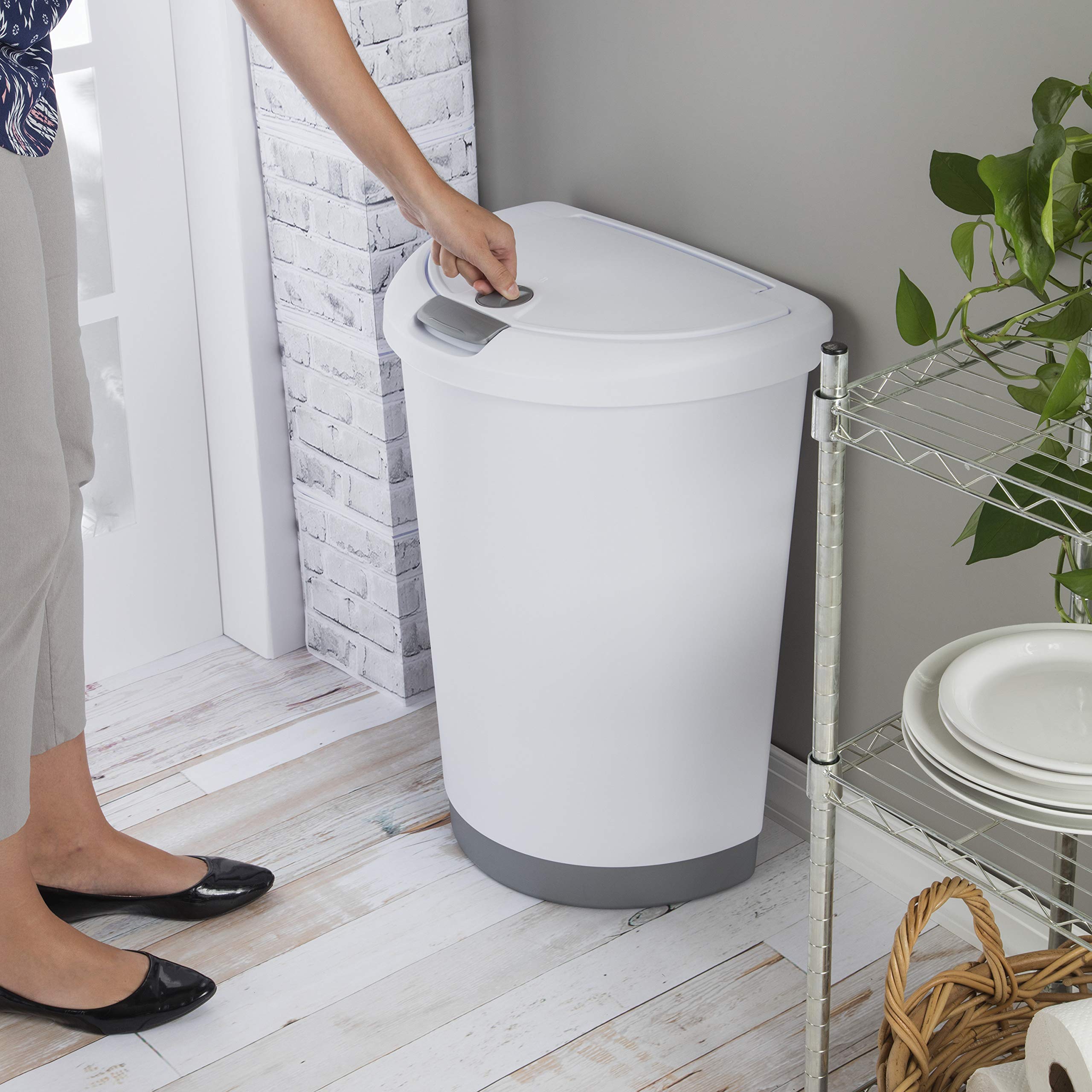 sterilite-13-gallon-touchtop-wastebasket-with-lid-4-pack-easy-touch-open-trash-c image 4