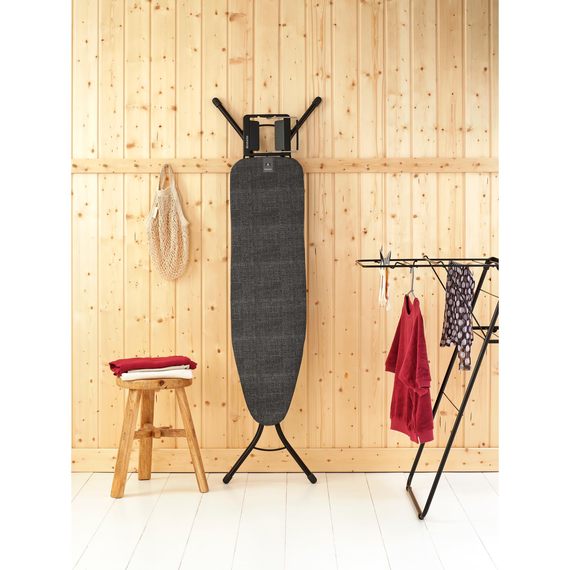 brabantia-compact-ironing-board-with-adjustable-steam-iron-rest-small-size-a-den image 2