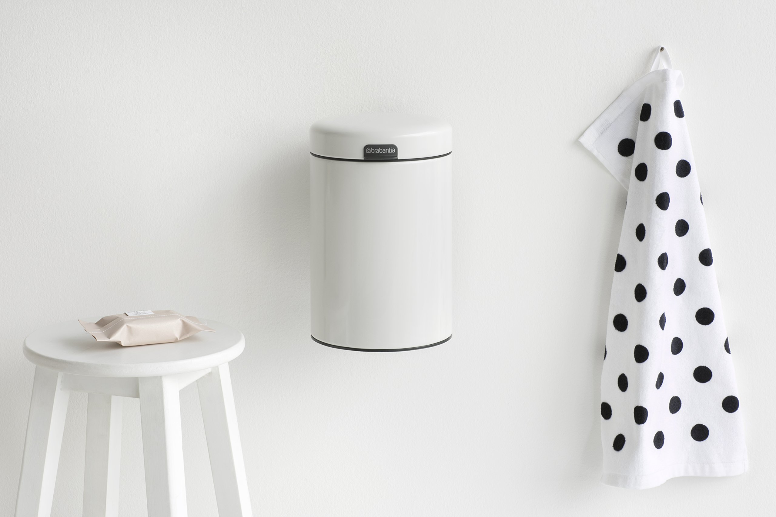 brabantia-newicon-wall-mounted-bin-3-litre-metal-white image 6