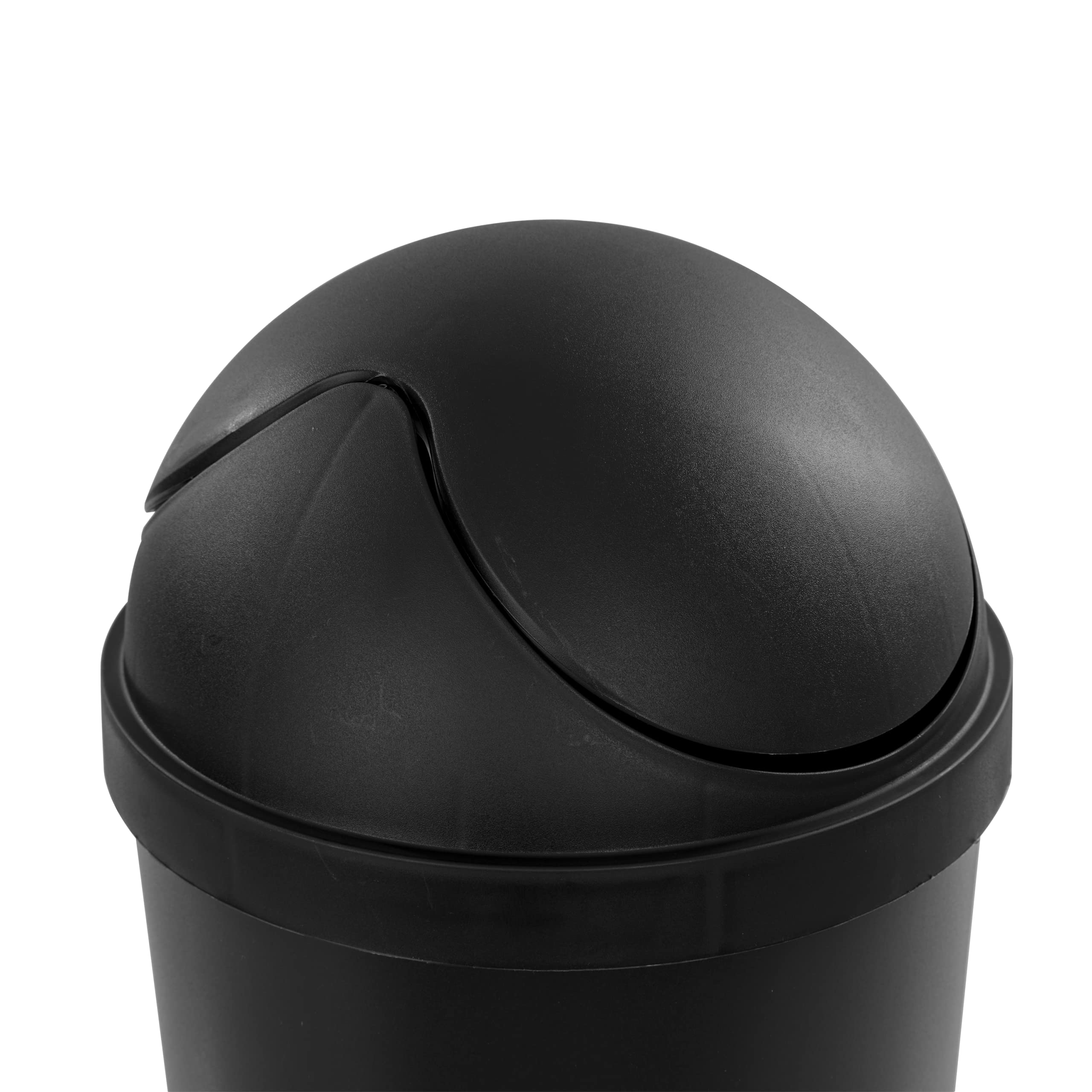 sterilite-3-gallon-round-swingtop-wastebasket-with-lid-black-6-pack image 7