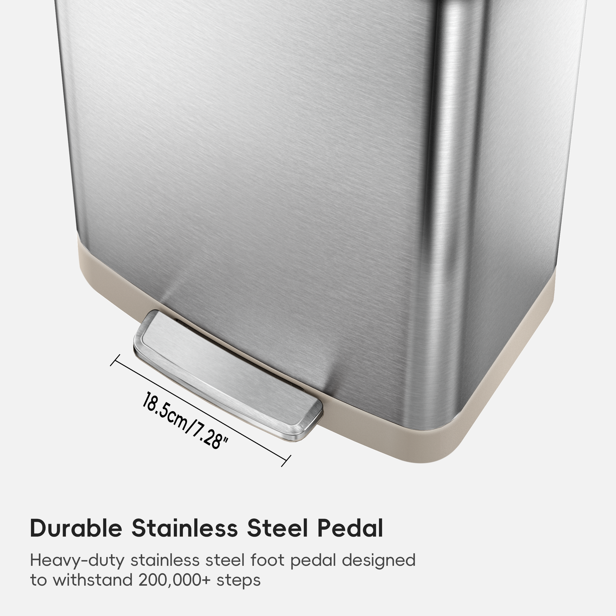 eko-hudson-75-liter-20-gallon-step-trash-can-with-bag-compartment-stainless-stee image 8
