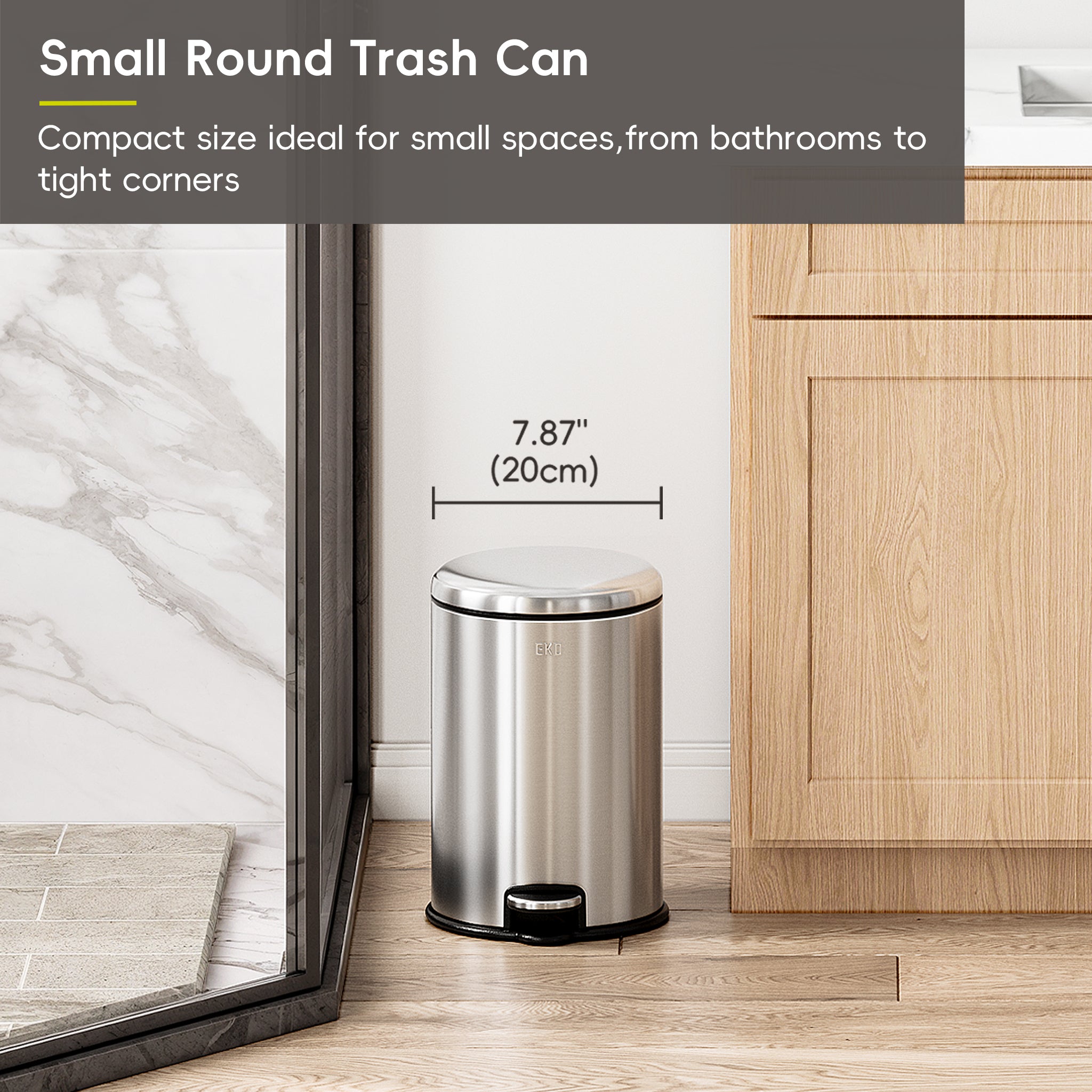 eko-essentials-serene-step-can-5l-1-3gal-stainless-steel-step-trash-can image 2
