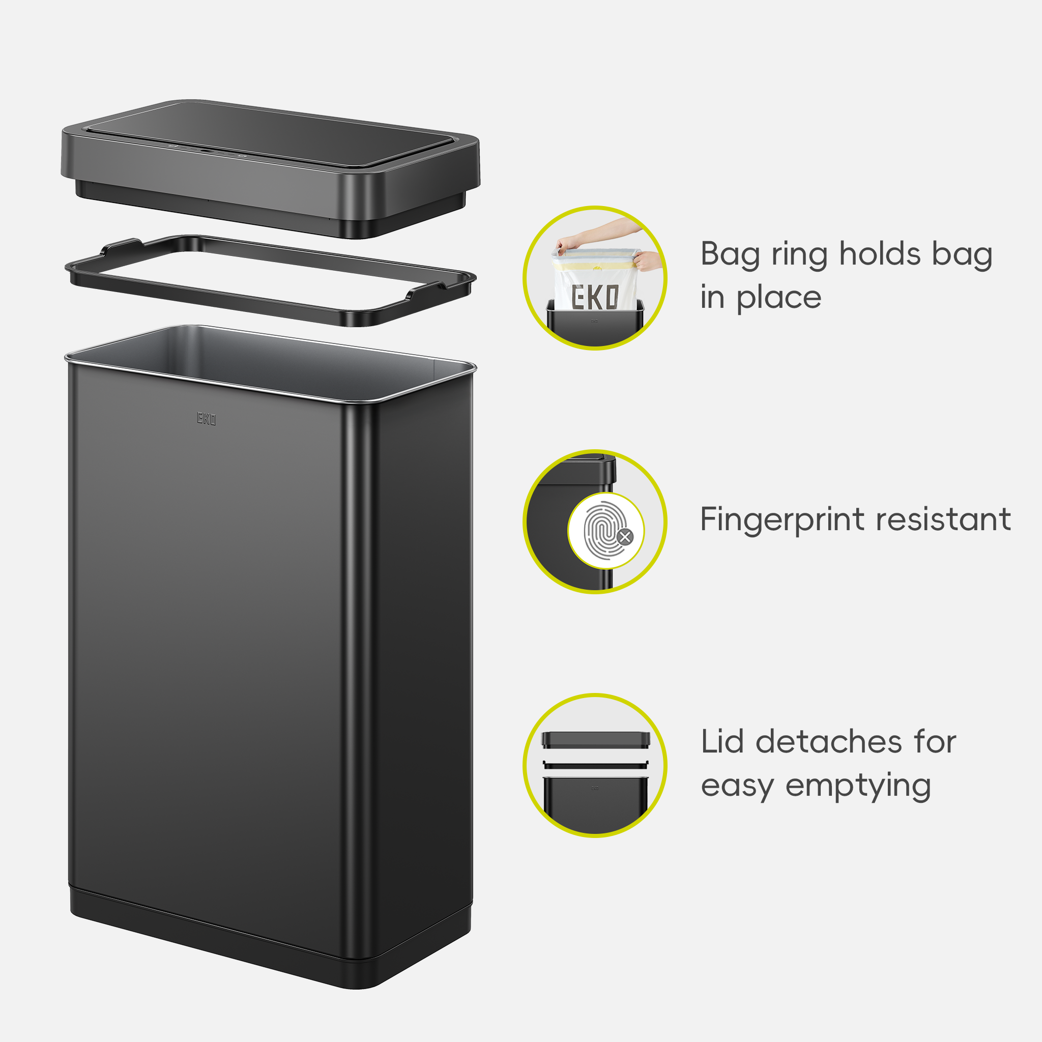 eko-mirage-x-80-liter-21-1-gallon-motion-sensor-trash-can-matte-black-anti-finge image 4