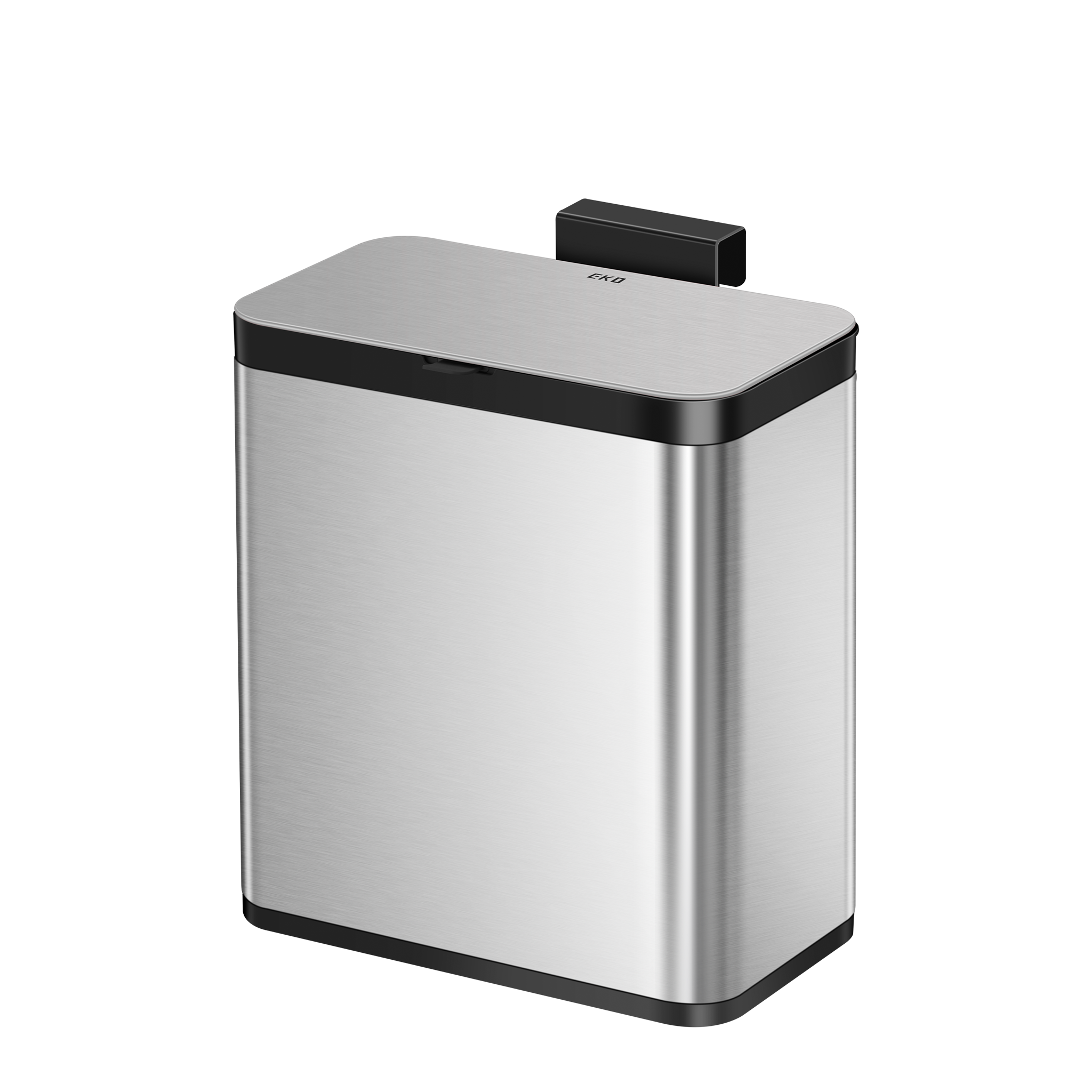 eko-deluxe-puro-compost-bin-with-liner-7l-1-85-gal-stainless-black image 1