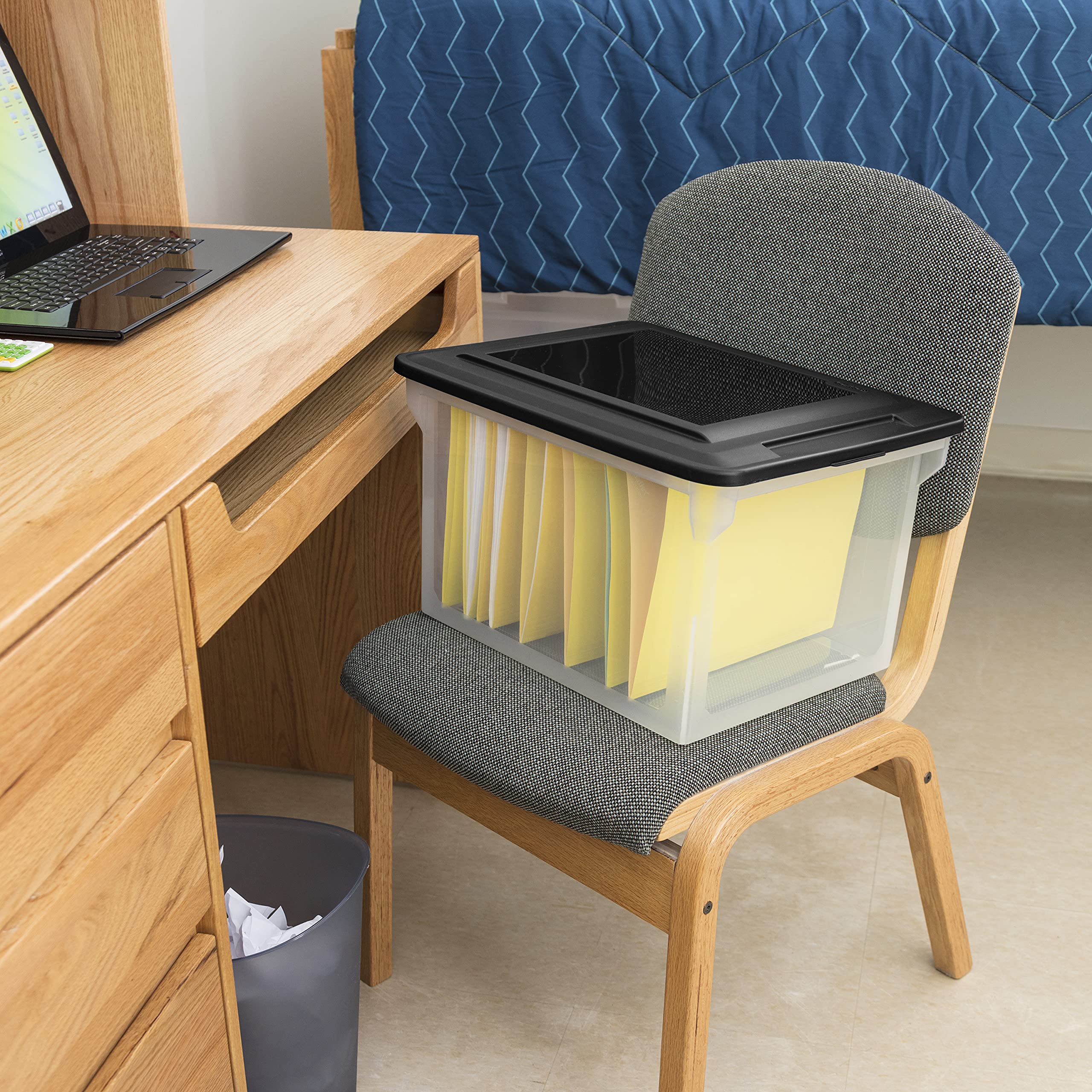 sterilite-4-pack-file-box-clear-storage-tote-with-black-lid-for-letter-legal-han image 7