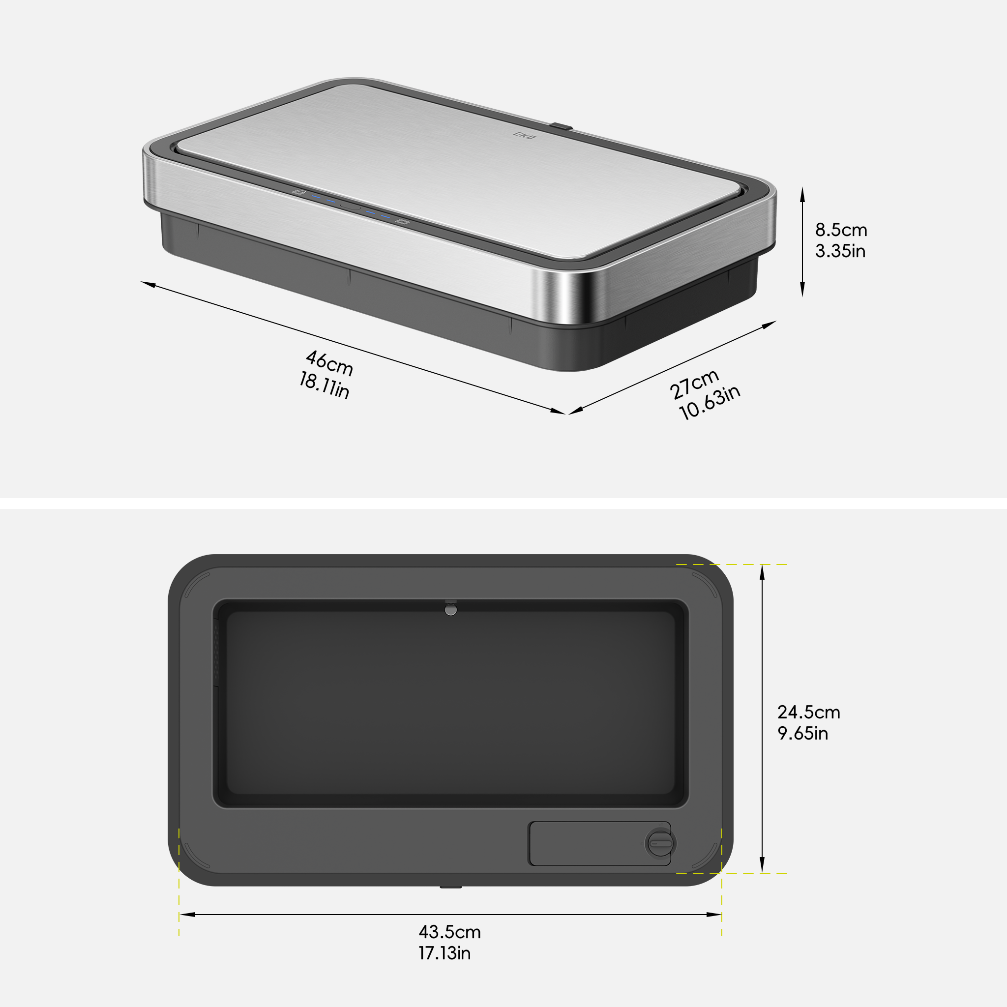 eko-deluxe-mirage-47l-sensor-lid-replacement-for-sam-s-club-item-9280-47l image 2