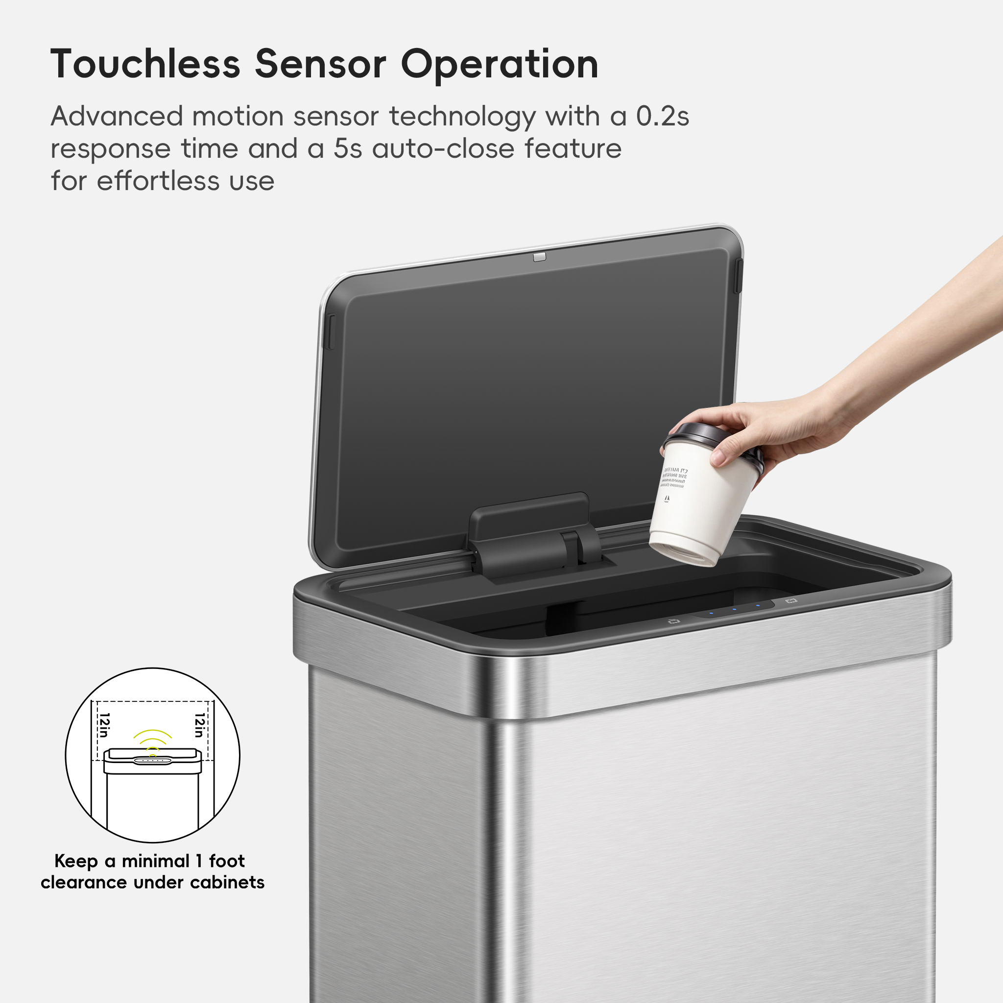 eko-nova-21-gallon-80-liter-stainless-steel-motion-sensor-trash-can image 4