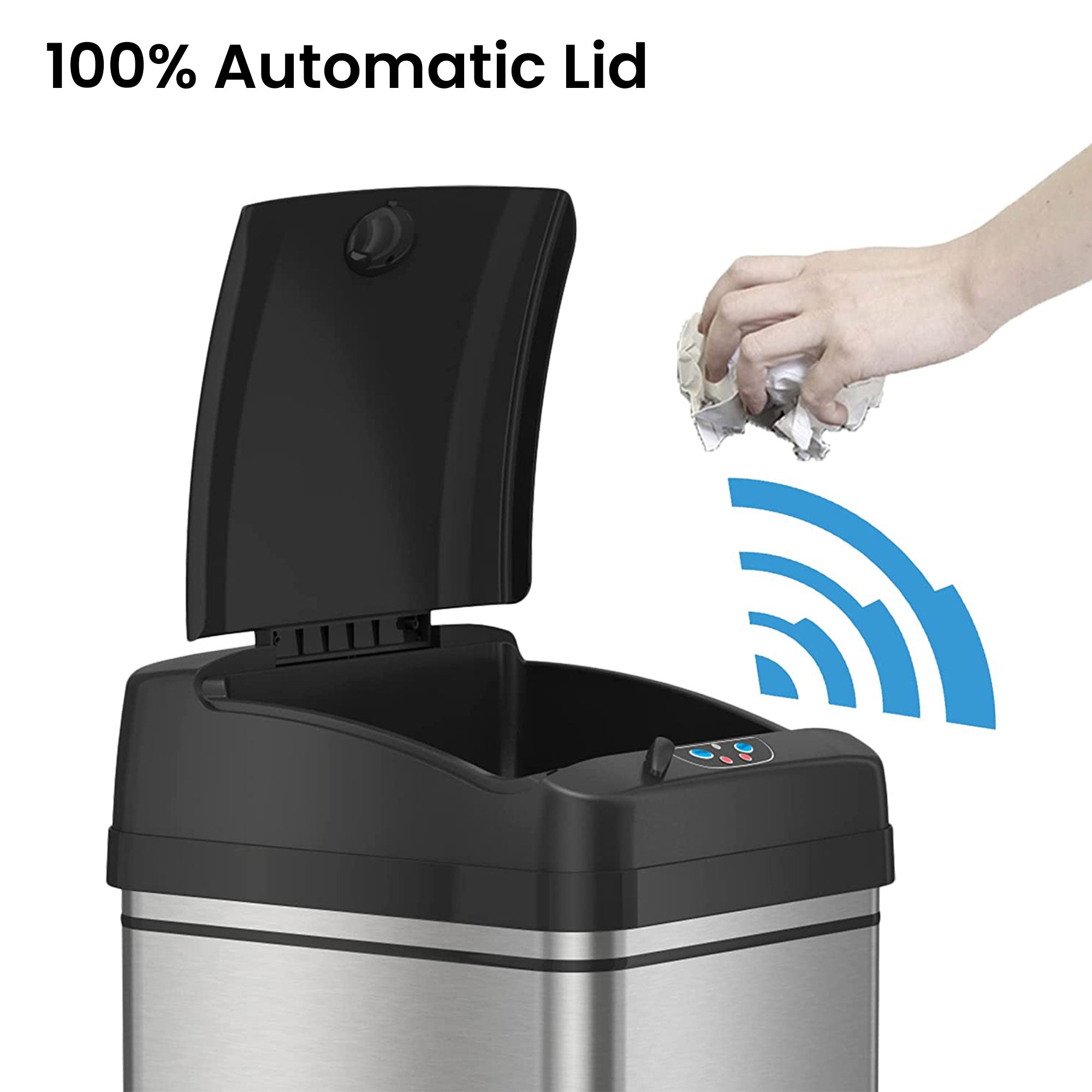 itouchless-50l-13-gal-10l-2-5-gal-combo-stainless-steel-sensor-kitchen-and-bathr image 2