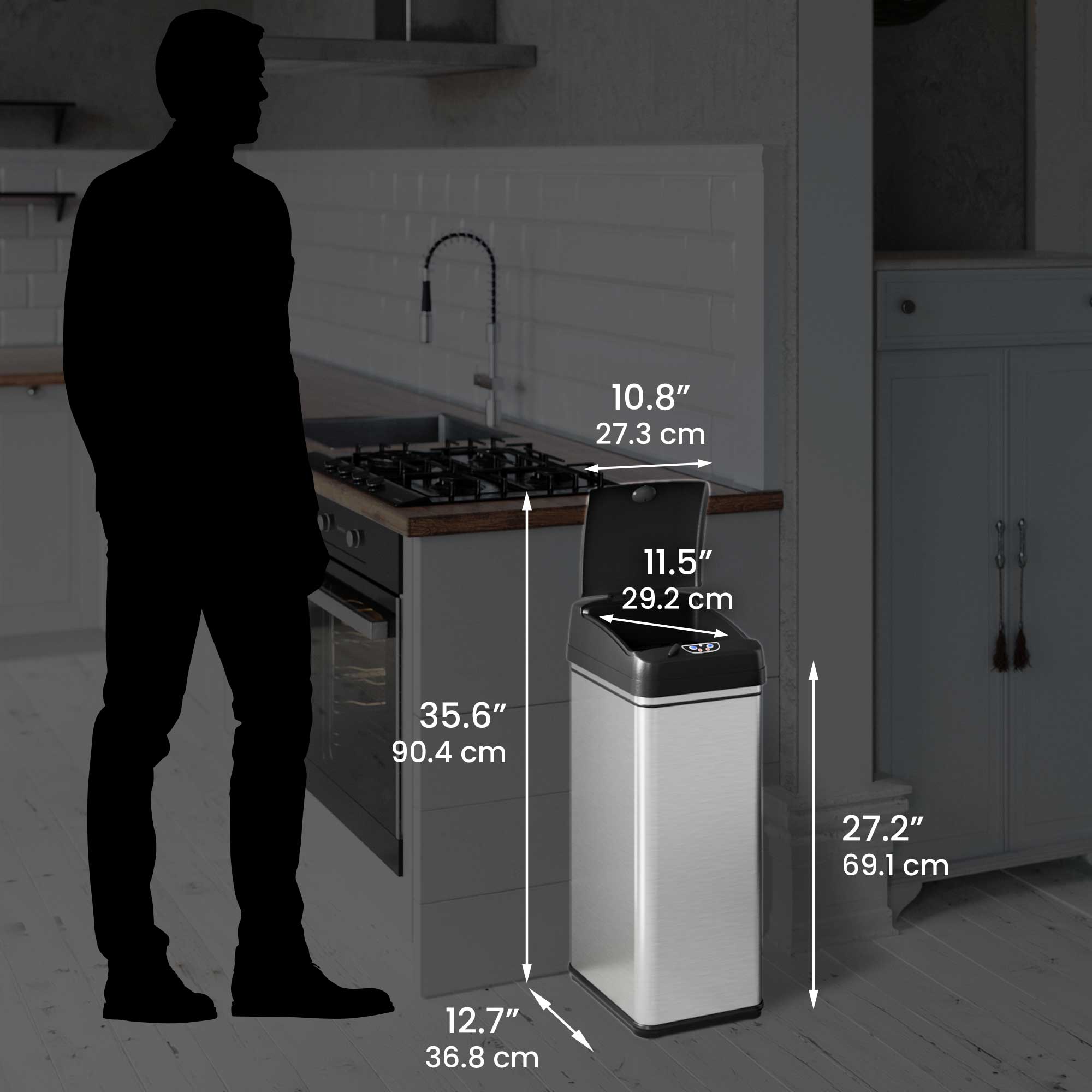itouchless-50l-13-gal-10l-2-5-gal-combo-stainless-steel-sensor-kitchen-and-bathr image 7