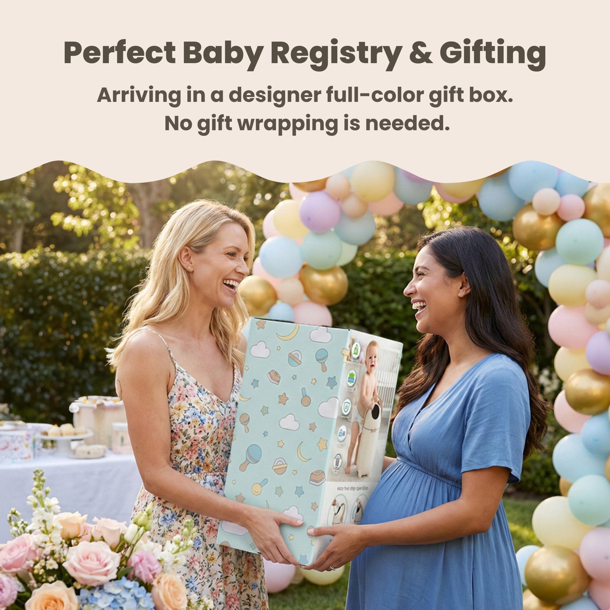 itouchless-odorless-diaper-pail-boho-white image 4